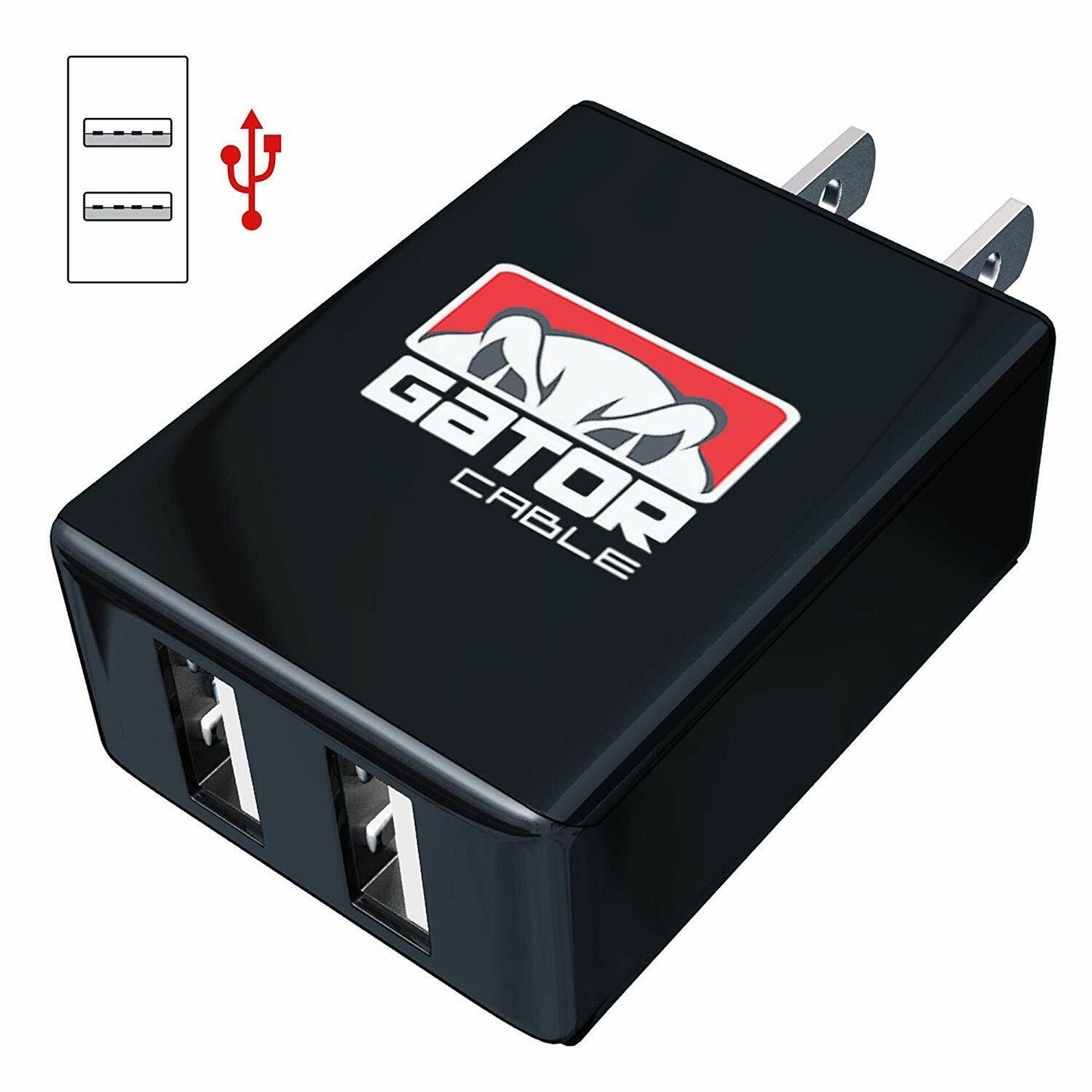 Home Wall Charger Plug Power Adapter 2 USB Port 10W Phone Fast Charge US Outlet