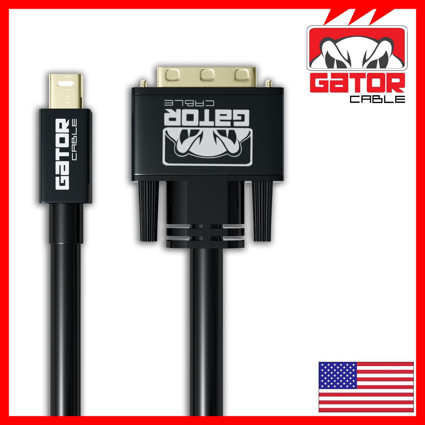Mini Display Port mDP Thunderbolt To DVI-D Cable Adapter Converter HD 1080P 6FT