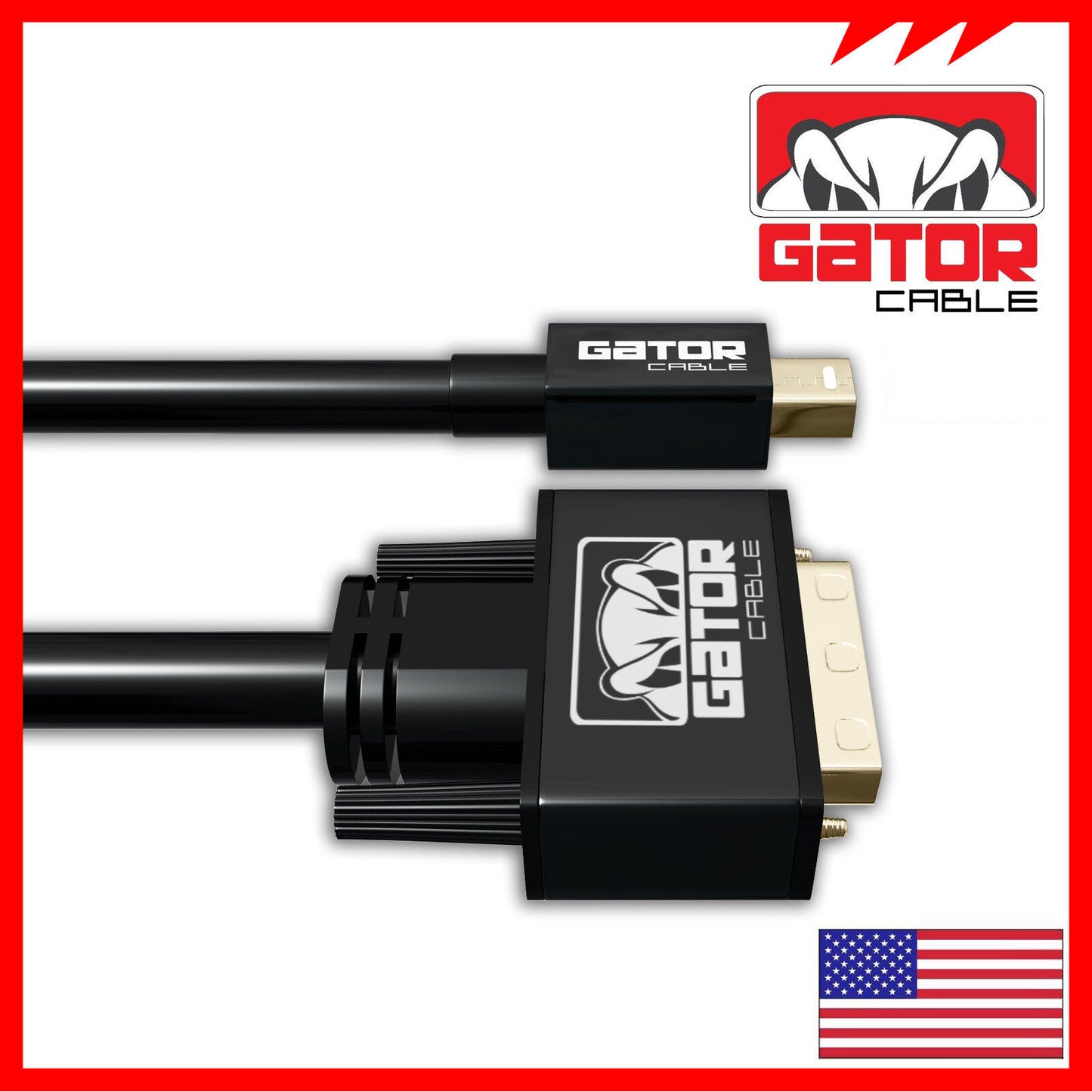 Mini Display Port mDP Thunderbolt To DVI-D Cable Adapter Converter HD 1080P 6FT