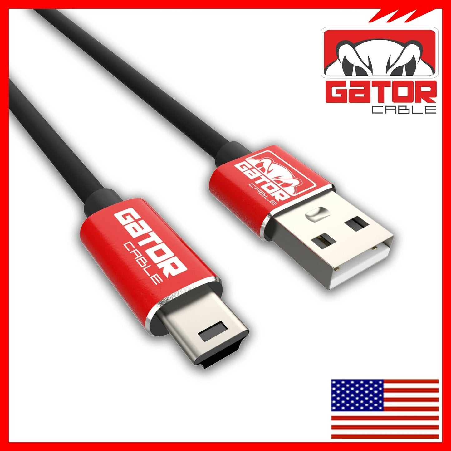 USB 2.0 A to Mini B 5-Pin USB Male Data Sync Charger Cable PC GPS Camera DS PS3