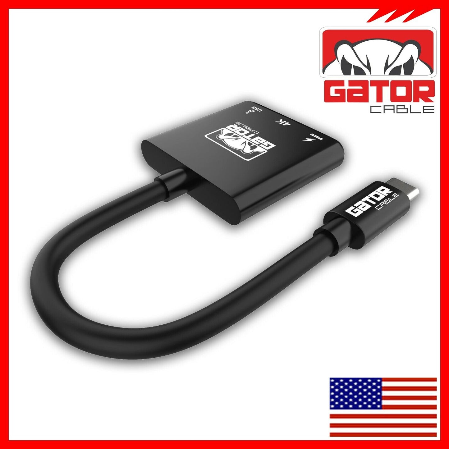 USB-C to 4K HDMI USB-C USB-A 3.0 Adapter Converter 3 in 1 Charger Audio Video HD