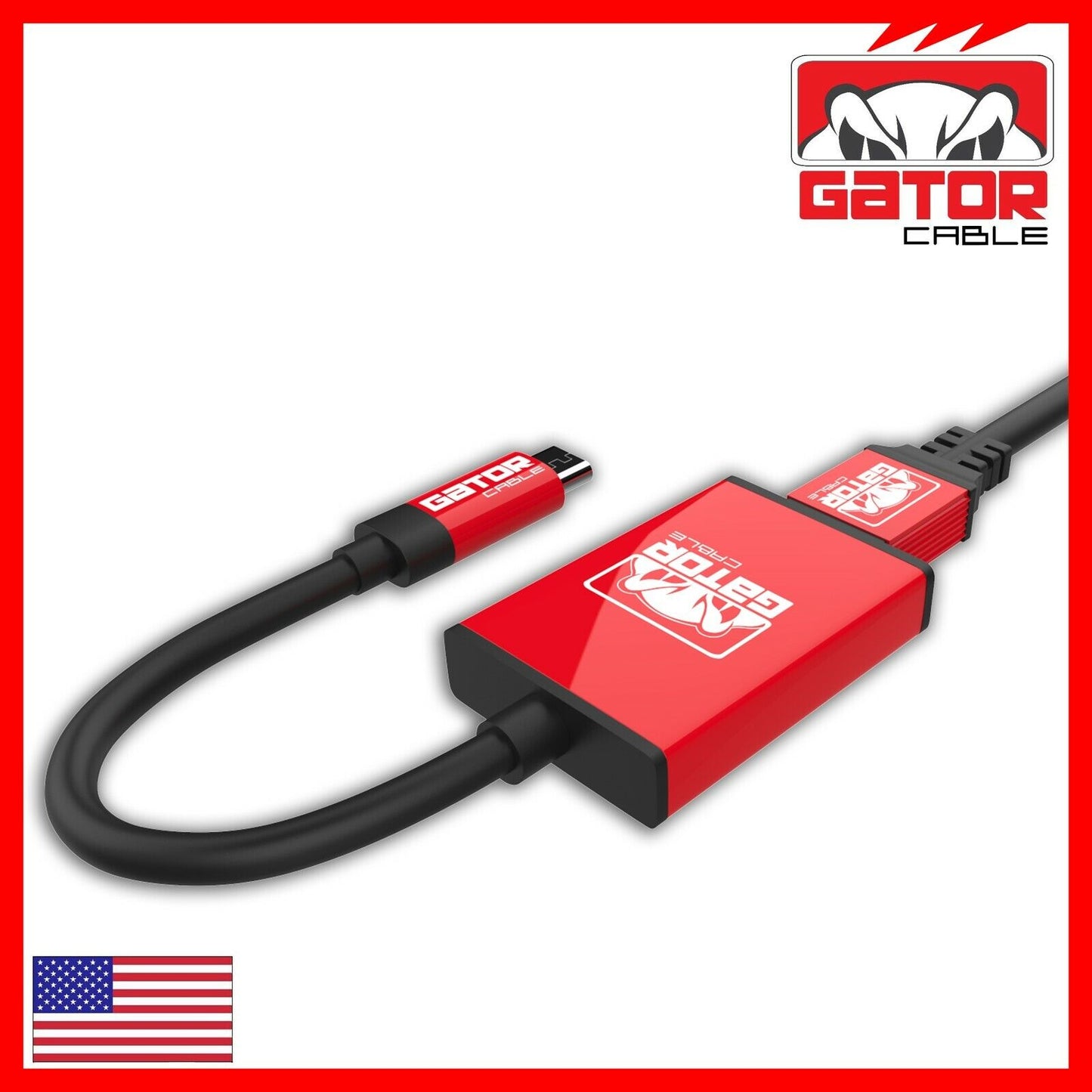 USB-C to HDMI HDTV Cable Adapter 4K Audio Video AV 60Hz 18Gbps Phone Mac PC 3FT