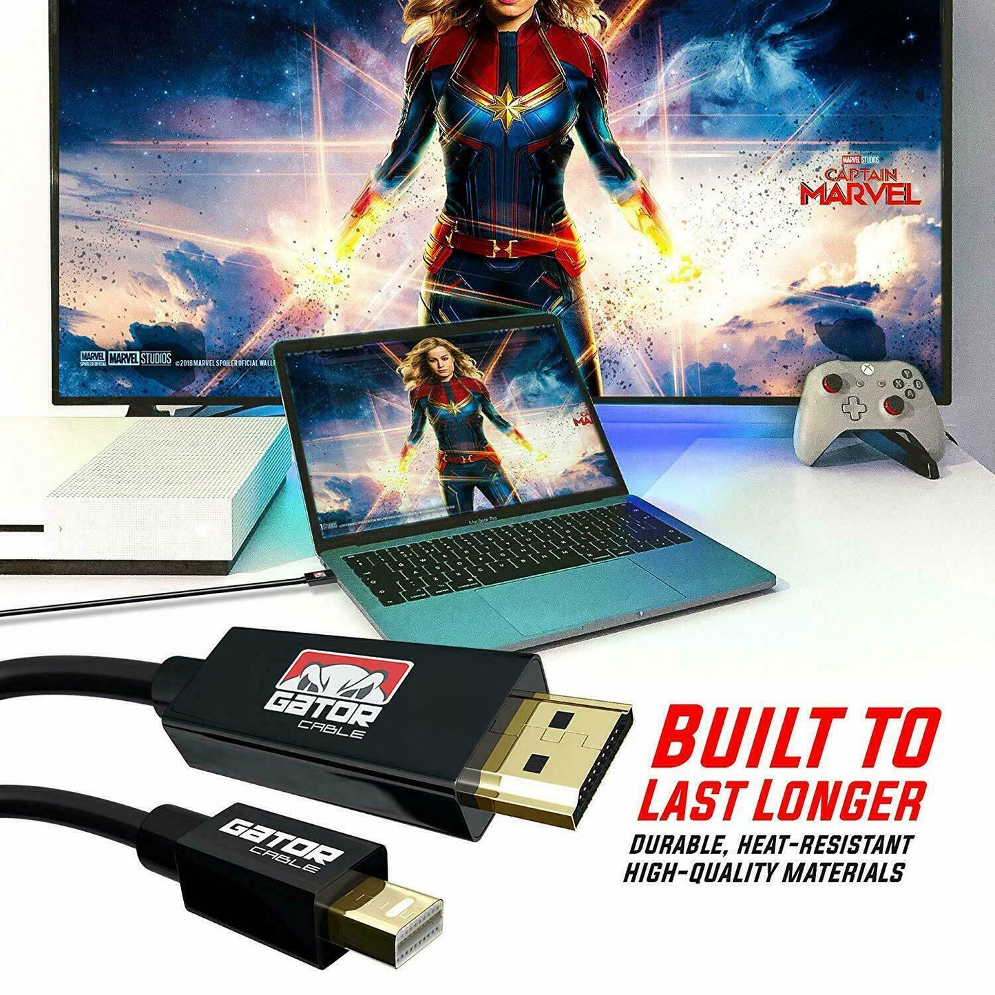Mini Display Port DP Thunderbolt to HDMI Cable Adapter HD 4K for MacBook Surface