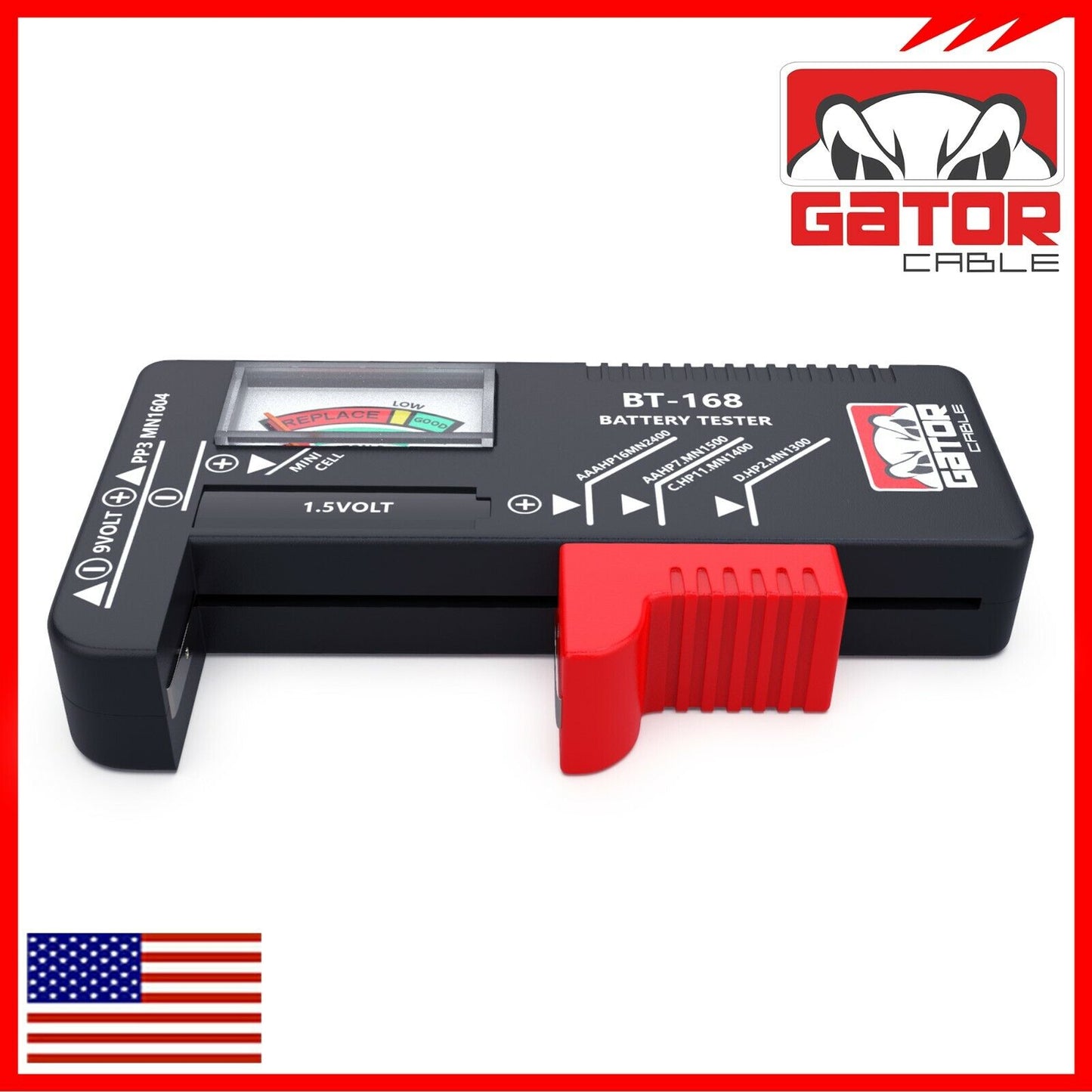 Battery Volt Tester Checker Universal For AA AAA C D 9V 1.5V Cell Coin Batteries