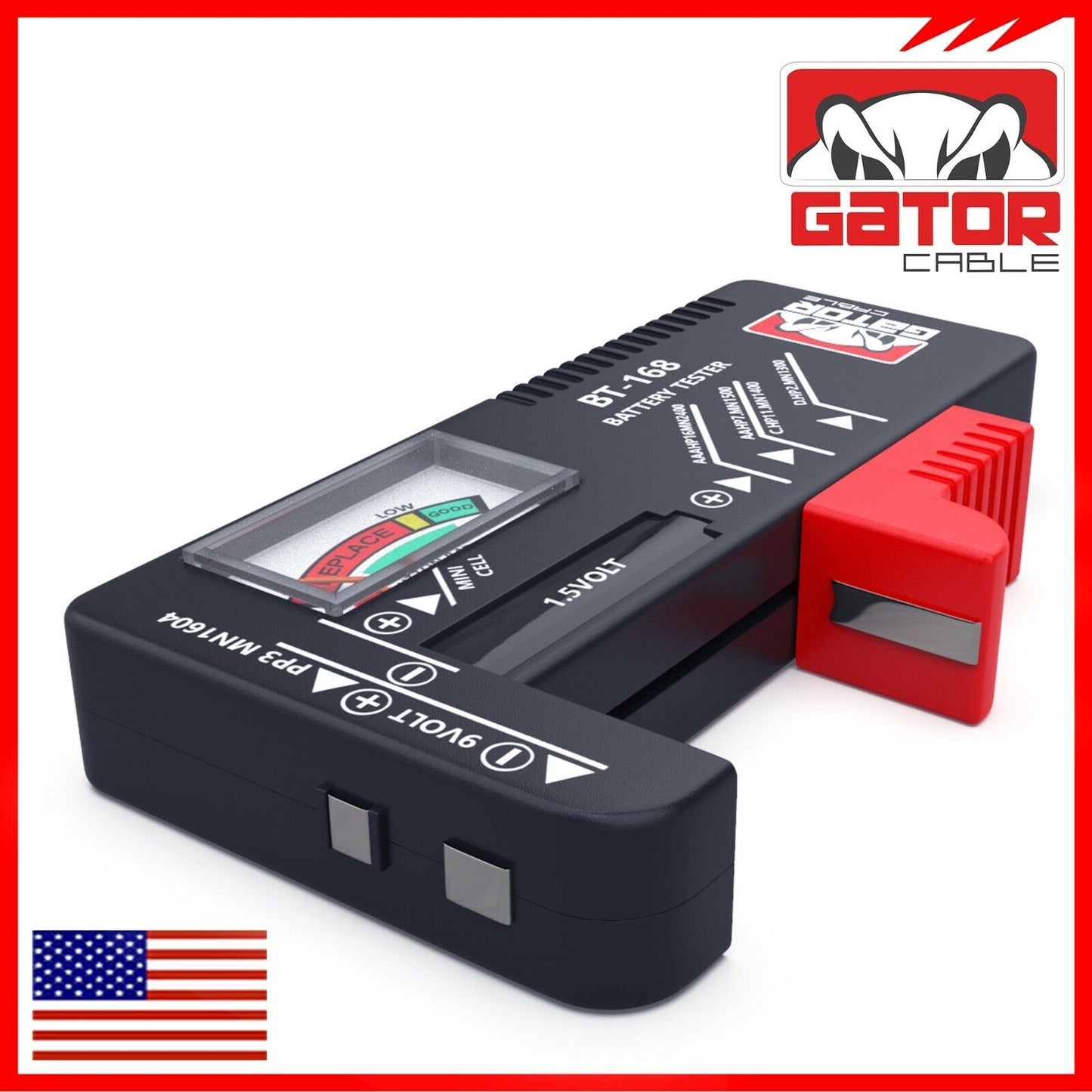 Battery Volt Tester Checker Universal For AA AAA C D 9V 1.5V Cell Coin Batteries