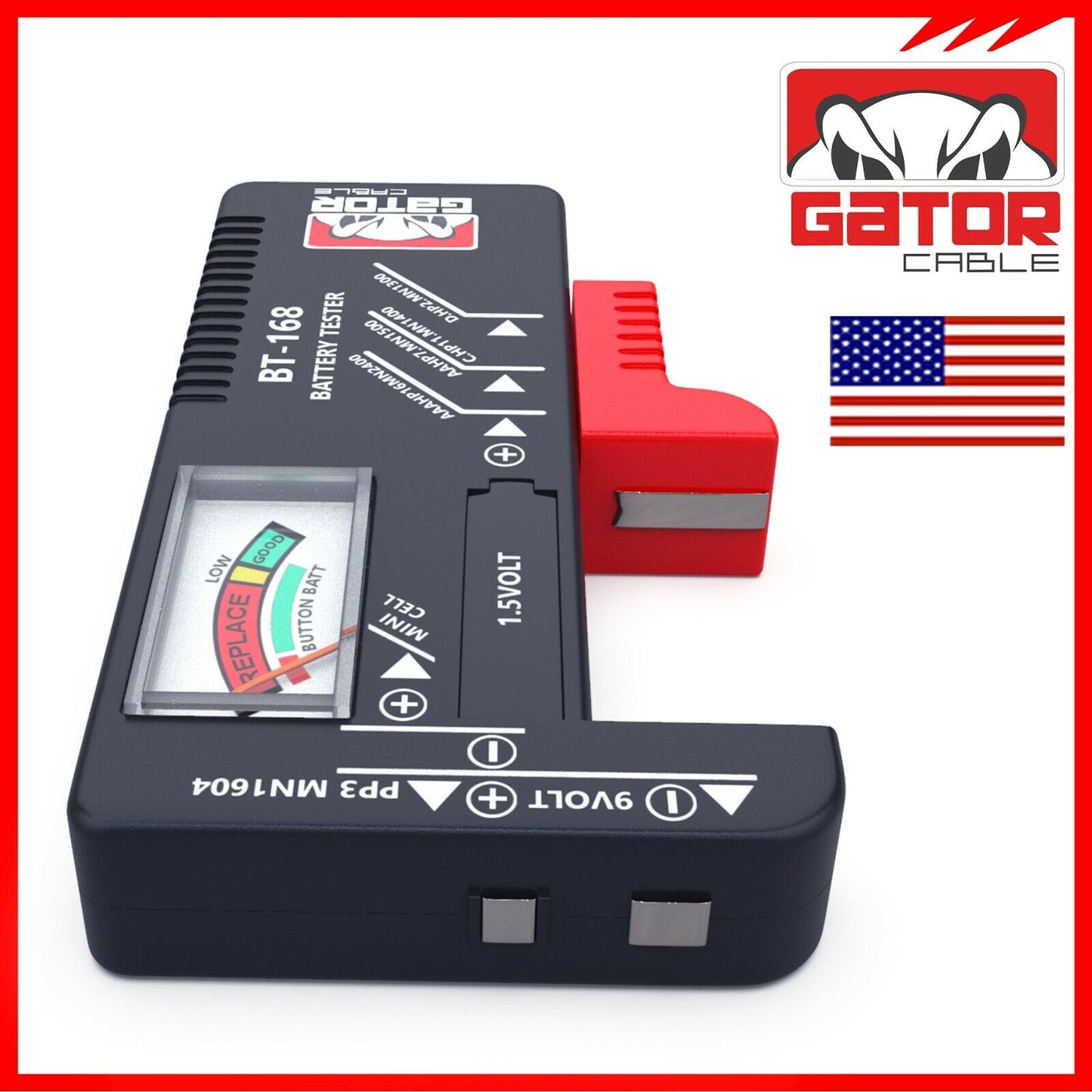 Battery Volt Tester Checker Universal For AA AAA C D 9V 1.5V Cell Coin Batteries
