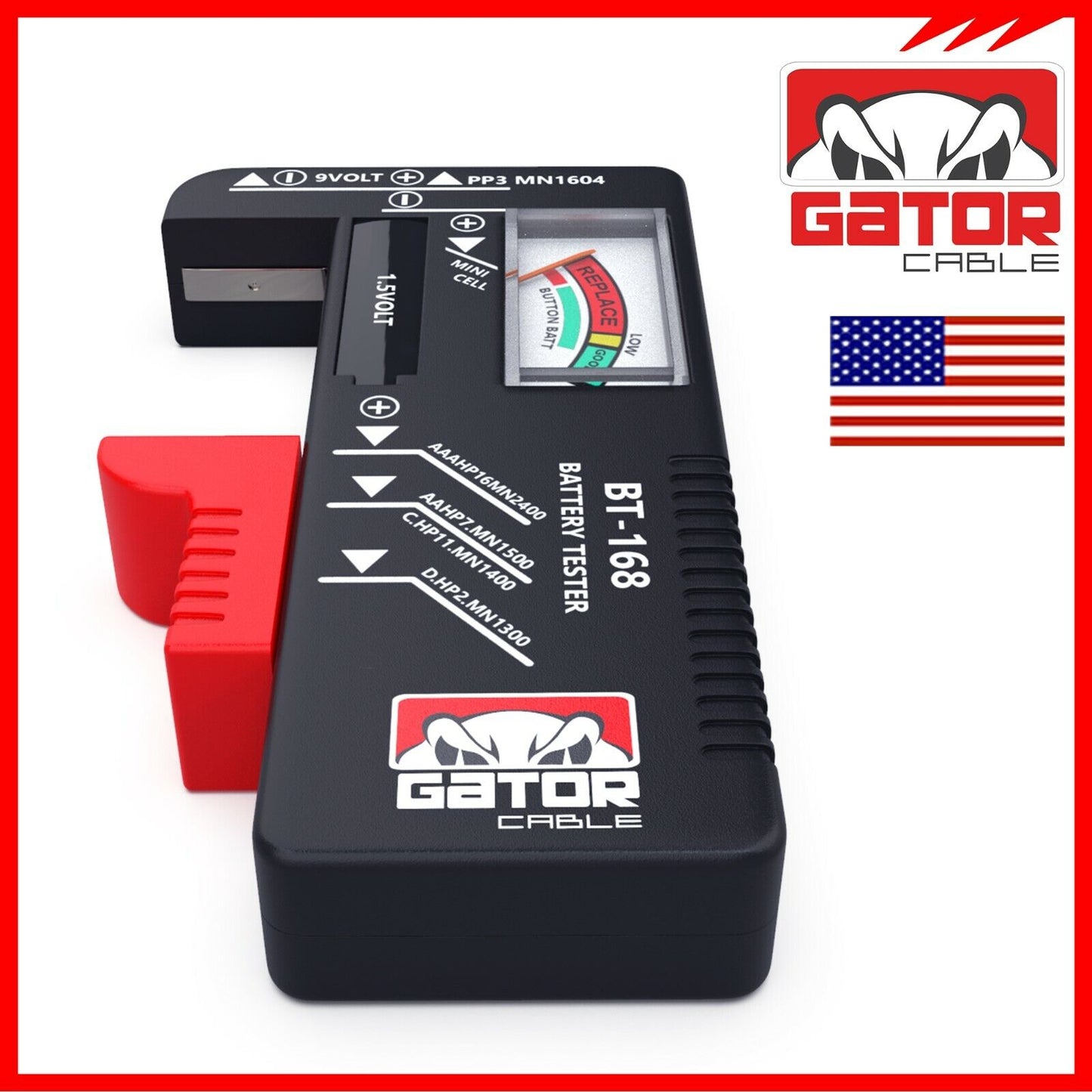 Battery Volt Tester Checker Universal For AA AAA C D 9V 1.5V Cell Coin Batteries