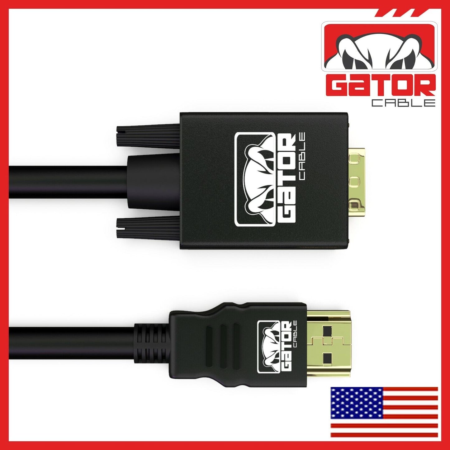 HDMI to VGA Cable Adapter Converter for HDTV PC Desktop Monitor Laptop 4K Video