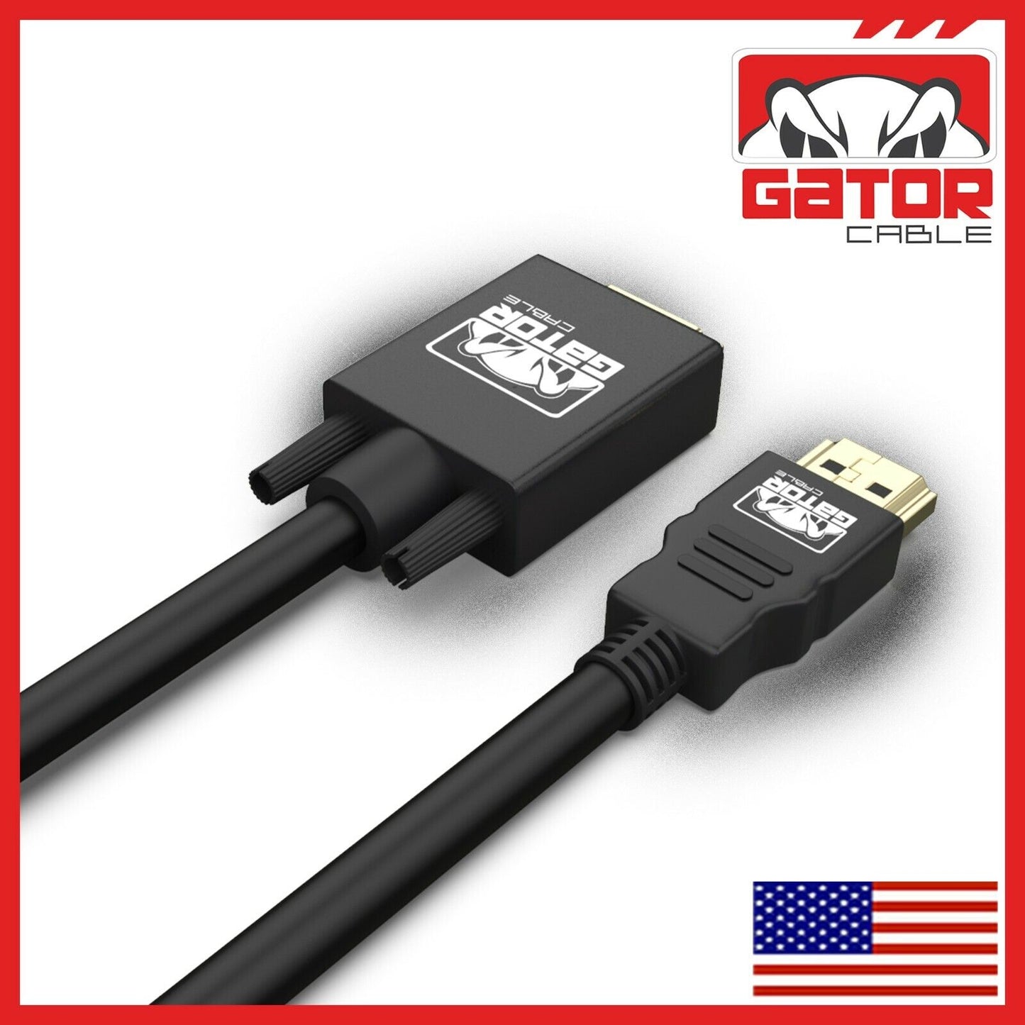 HDMI to VGA Cable Adapter Converter for HDTV PC Desktop Monitor Laptop 4K Video