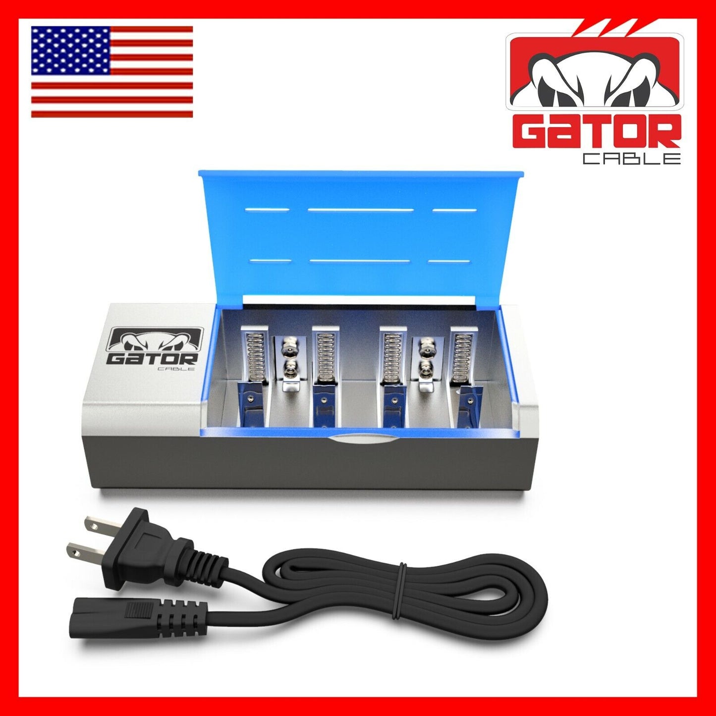 Universal Rechargeable Batteries Battery Charger For AA AAA C D 9V Ni-MH Ni-CD