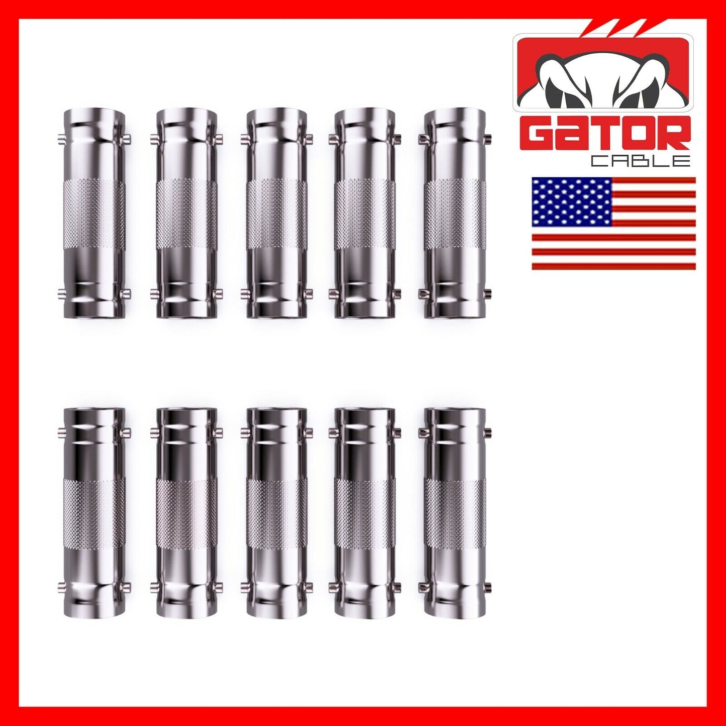 BNC Female to Female Connector Adapter Coupler Extension for CCTV Camera 10Pack