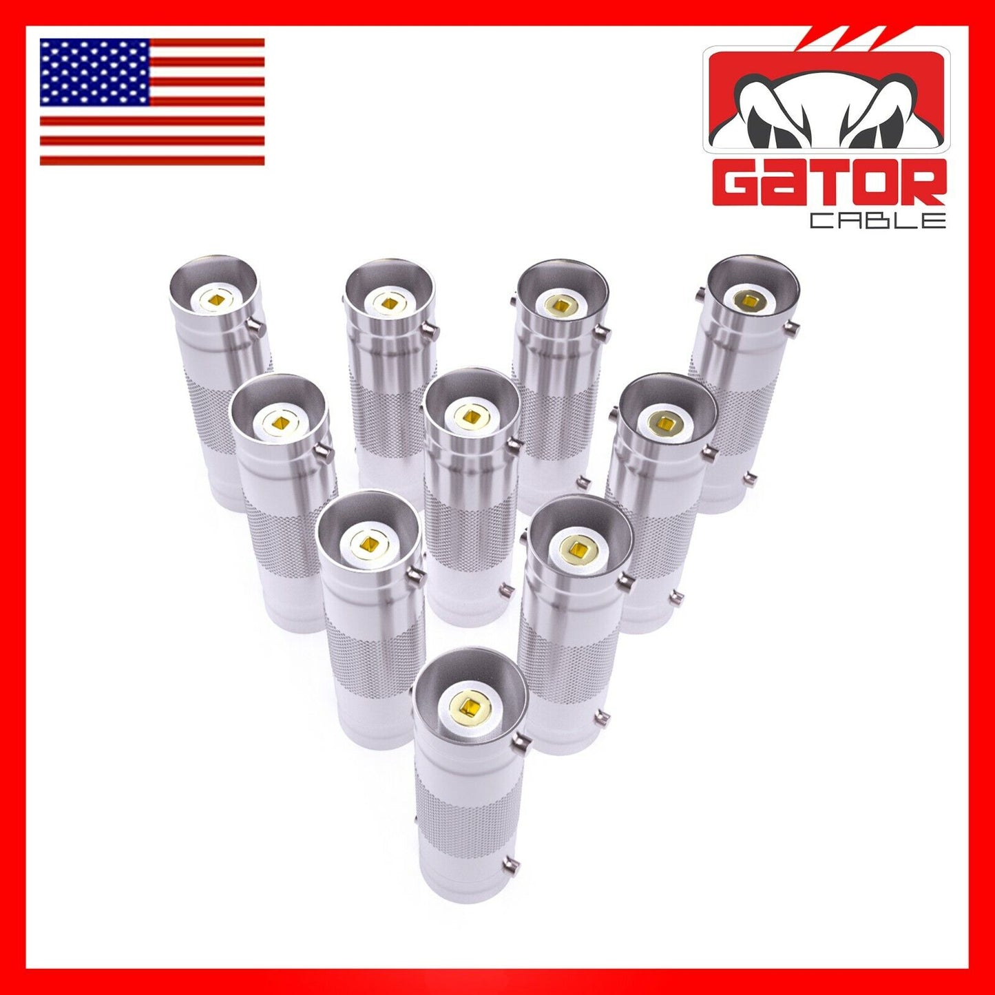BNC Female to Female Connector Adapter Coupler Extension for CCTV Camera 10Pack