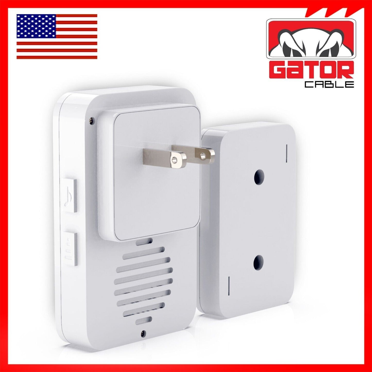 Wireless Doorbell Plug-In LED Lights Waterproof Long Range Receiver Remote LOUD