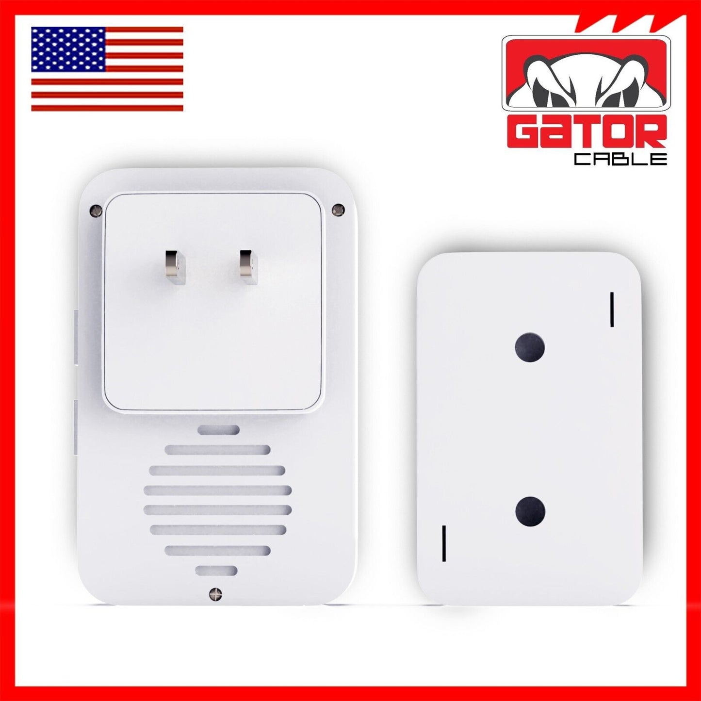 Wireless Doorbell Plug-In LED Lights Waterproof Long Range Receiver Remote LOUD