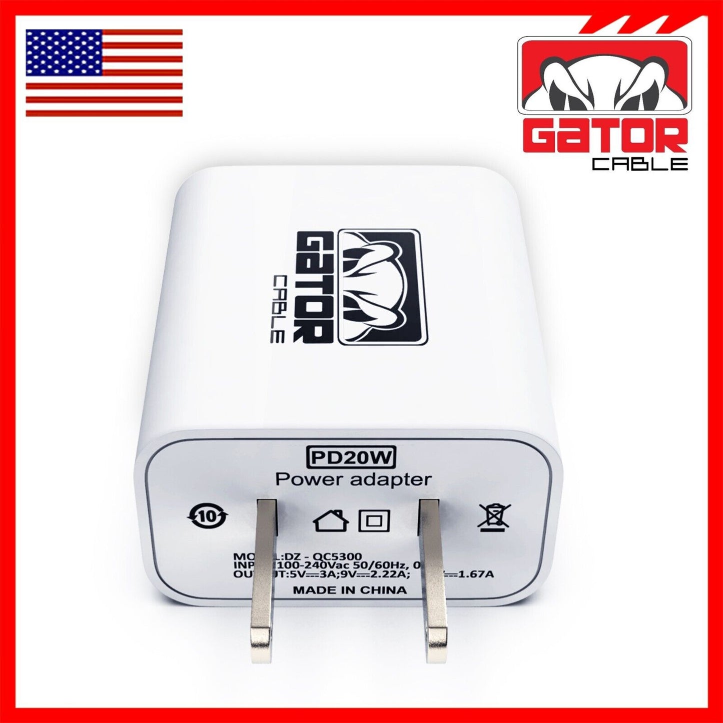 PD 20W USB-C Fast Wall Charger Adapter for iPhone 11 12 13 14 15 Pro Max Samsung