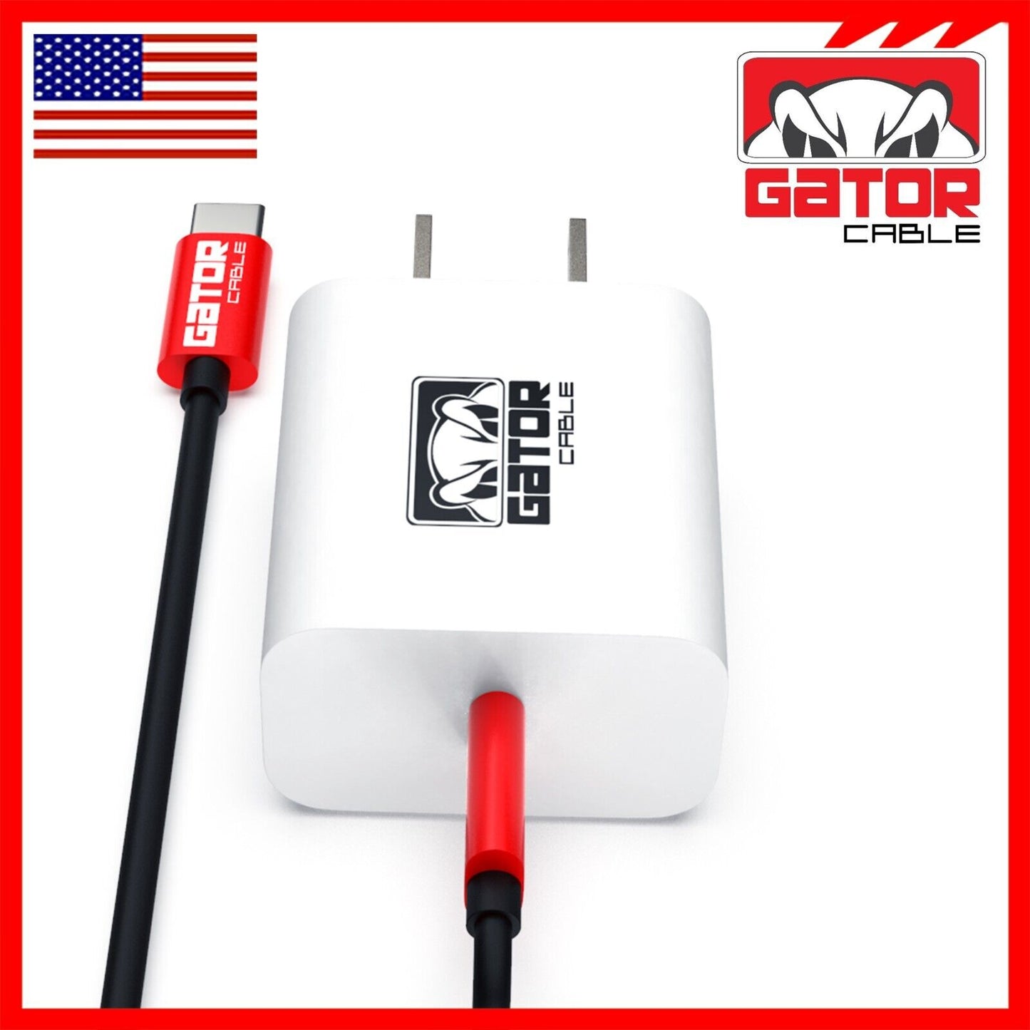 USB-C to USB-C Cable PD 20W Wall Charger Fast Charge for Samsung LG HTC Android