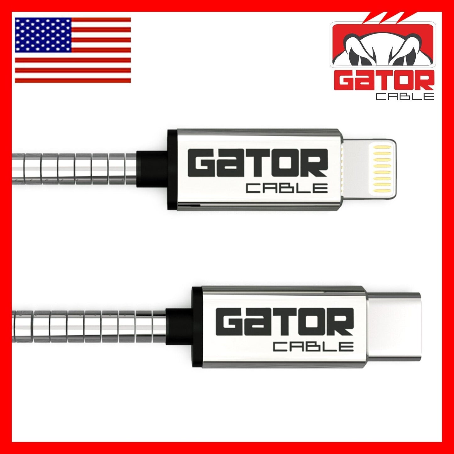USB-C Fast Charger Cable PD 20W For iPhone 7 8 X 11 12 13 14 Pro Max Plus Metal