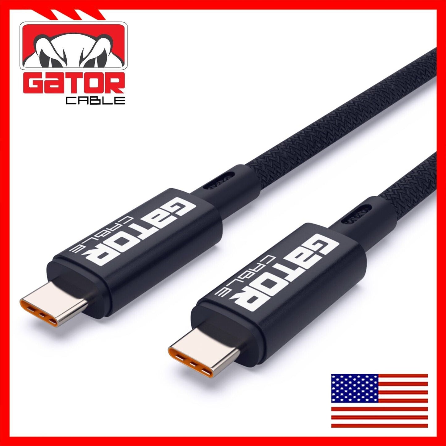 Thunderbolt 4 3 USB-C 4.0 Cable Charger Data 40Gbps PD 240W 8K Video Display UHD