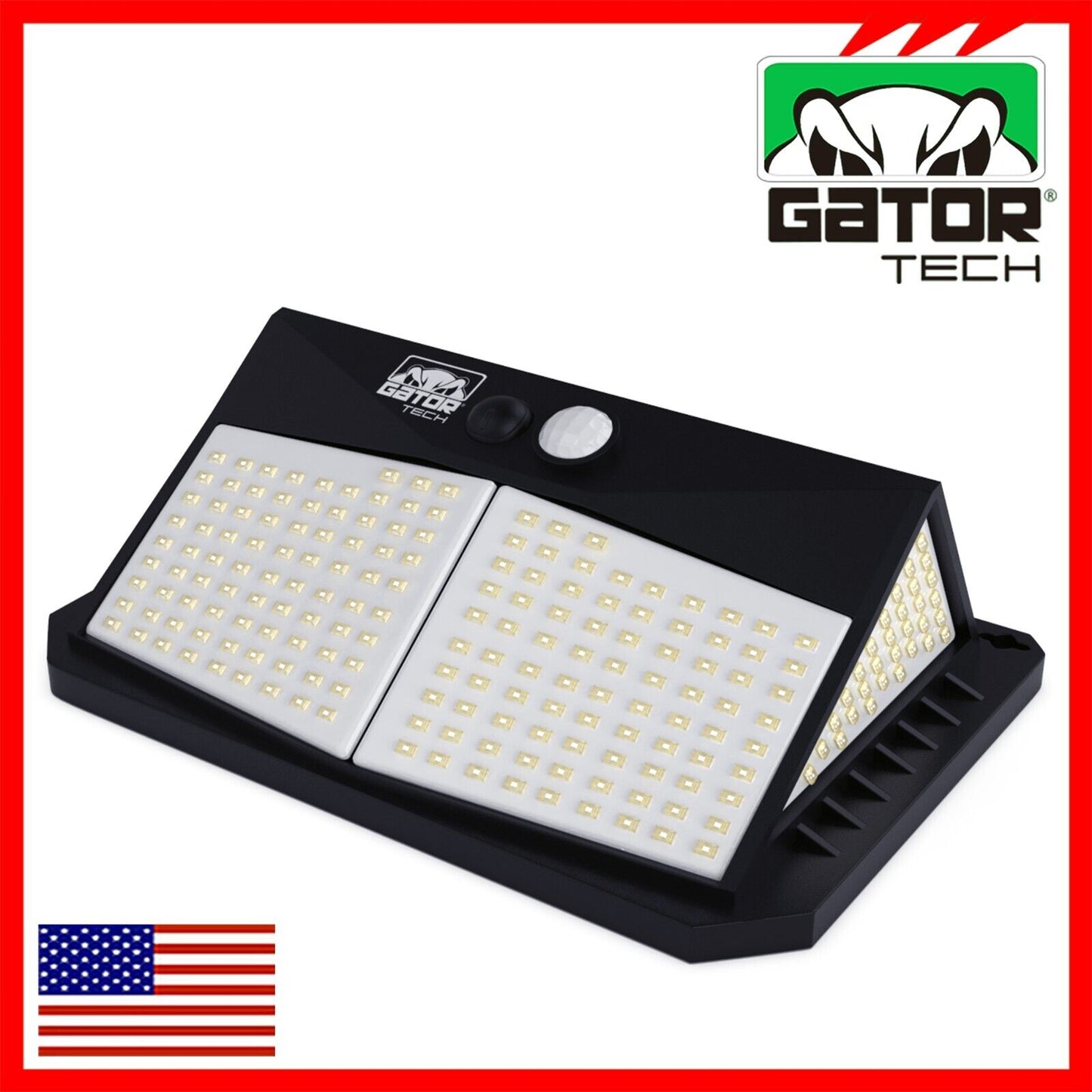Solar Power 228 LED PIR Motion Sensor Outdoor Security Garden Wall Lamp Light