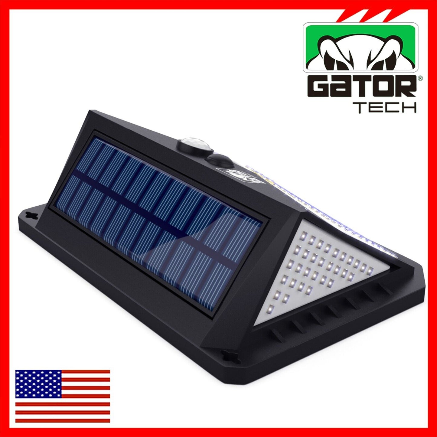 Solar Power 228 LED PIR Motion Sensor Outdoor Security Garden Wall Lamp Light