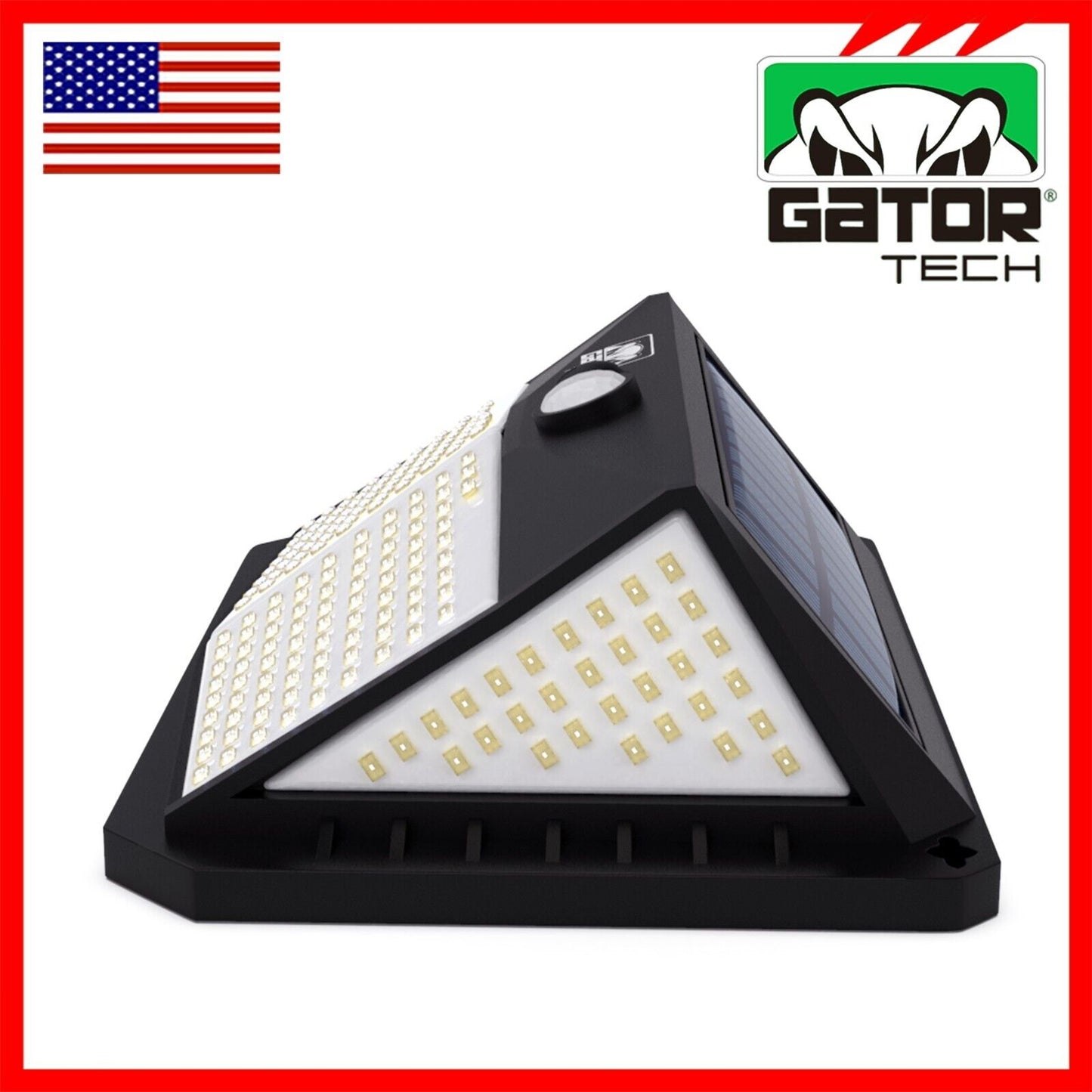 Solar Power 228 LED PIR Motion Sensor Outdoor Security Garden Wall Lamp Light