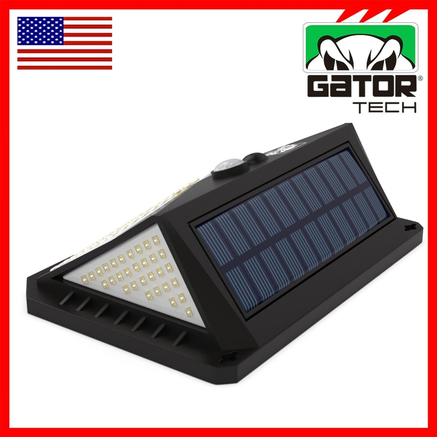 Solar Power 228 LED PIR Motion Sensor Outdoor Security Garden Wall Lamp Light