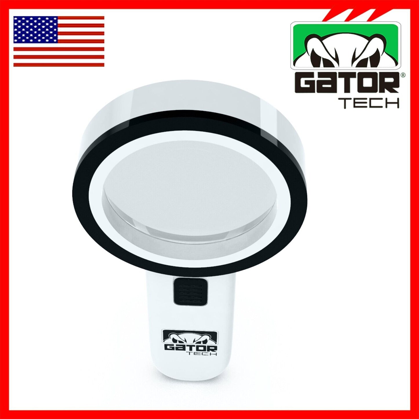 Magnifying Glass Bright LED Light Handheld Jumbo Illuminated 30X Magnifier Large