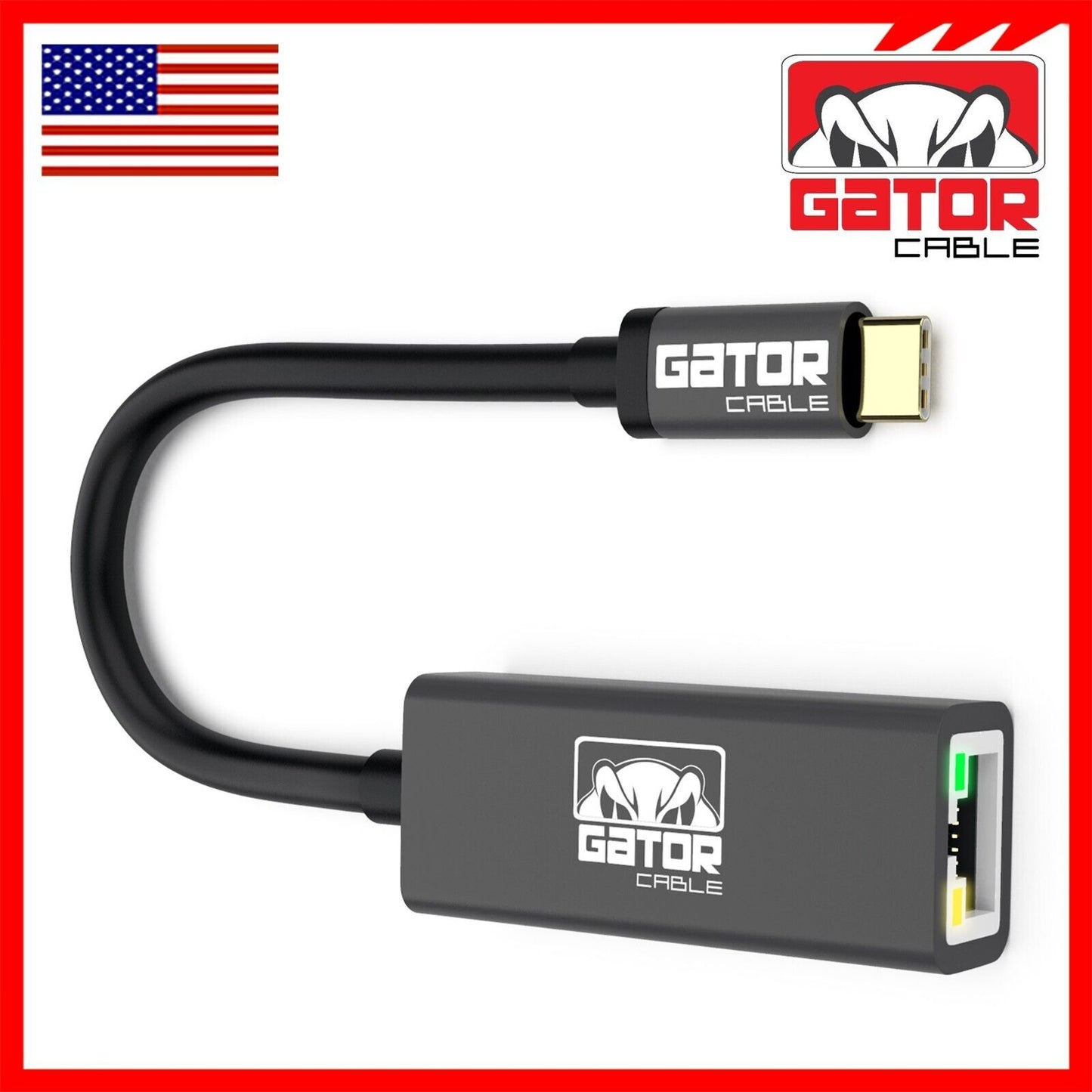 USB-C 3.1 Gigabit Ethernet LAN RJ45 1000Mbps Network Adapter for PC Mac Android