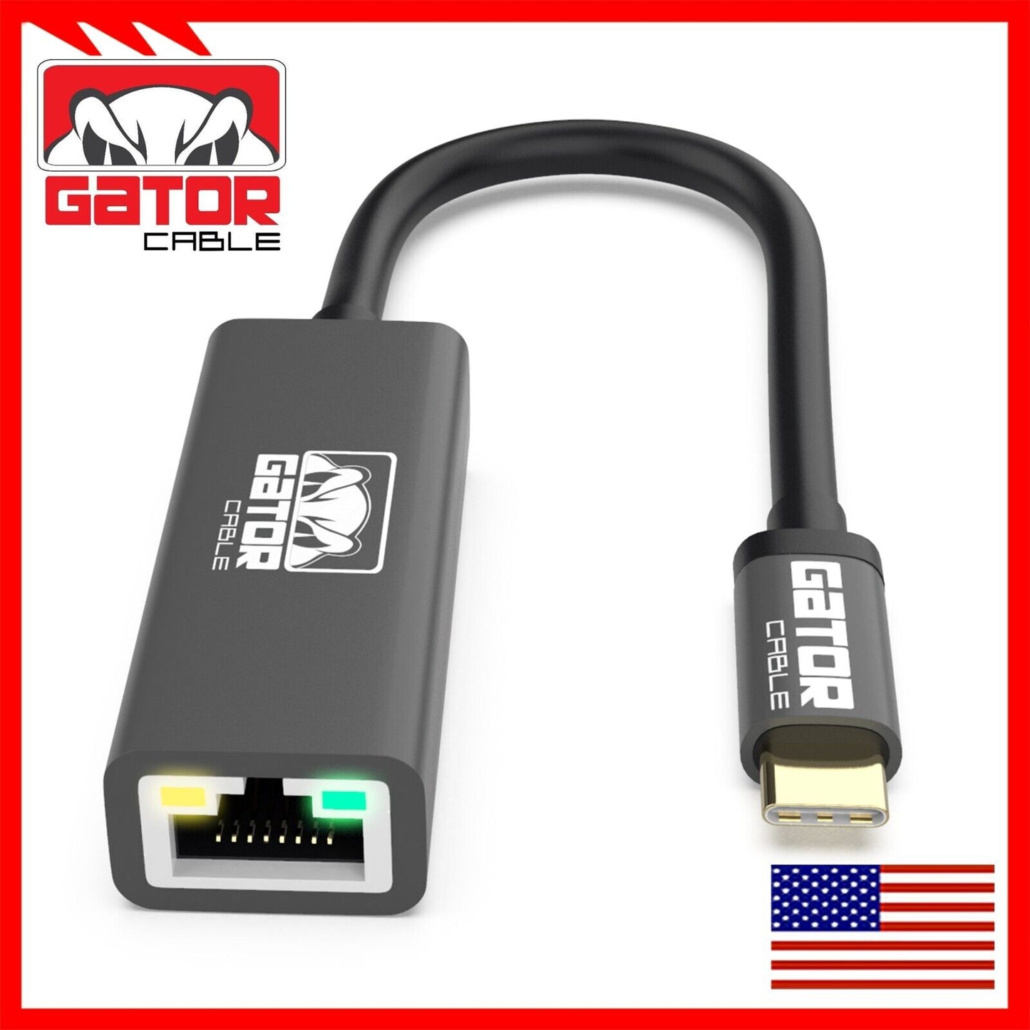 USB-C 3.1 Gigabit Ethernet LAN RJ45 1000Mbps Network Adapter for PC Mac Android