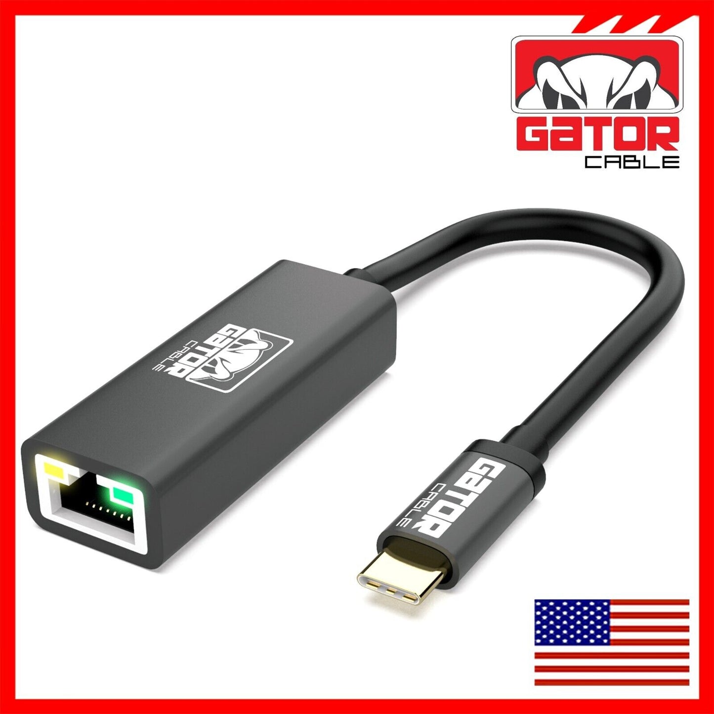 USB-C 3.1 Gigabit Ethernet LAN RJ45 1000Mbps Network Adapter for PC Mac Android