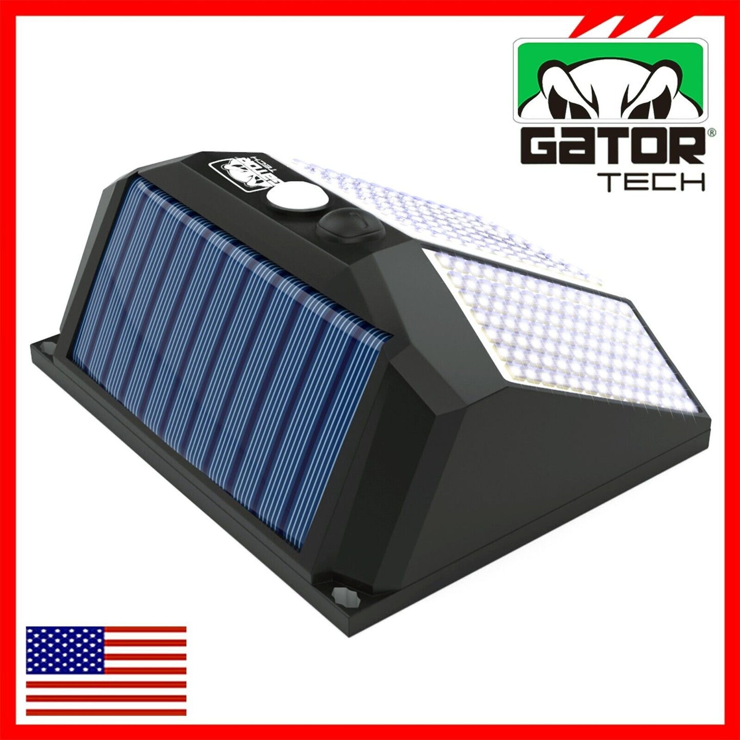 Solar Power 294 LED PIR Motion Sensor Outdoor Security Garden Wall Lamp Light