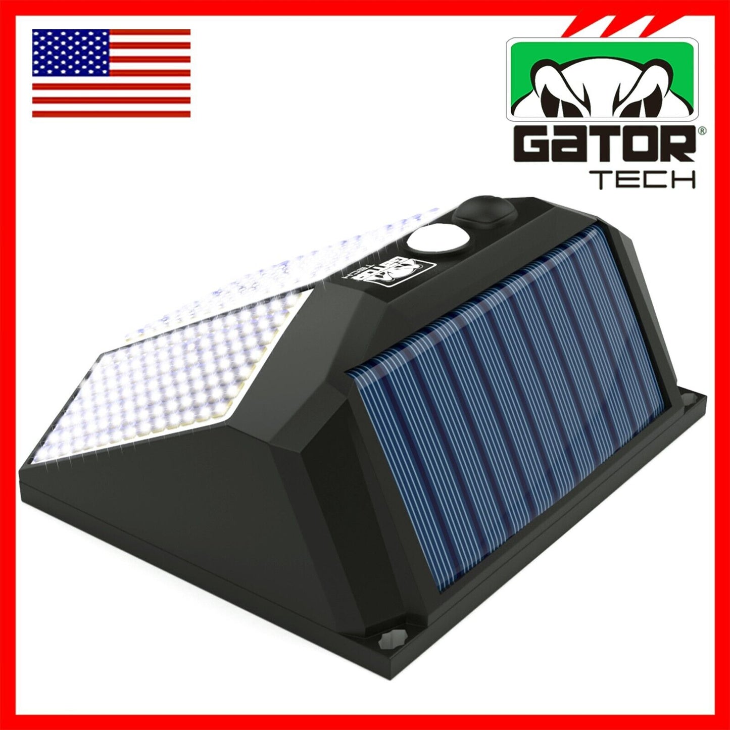 Solar Power 294 LED PIR Motion Sensor Outdoor Security Garden Wall Lamp Light