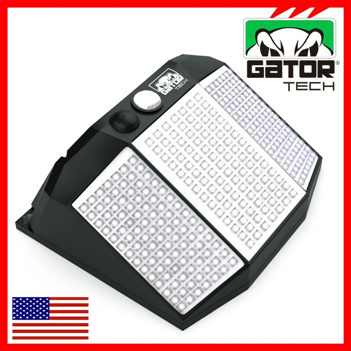 Solar Power 294 LED PIR Motion Sensor Outdoor Security Garden Wall Lamp Light
