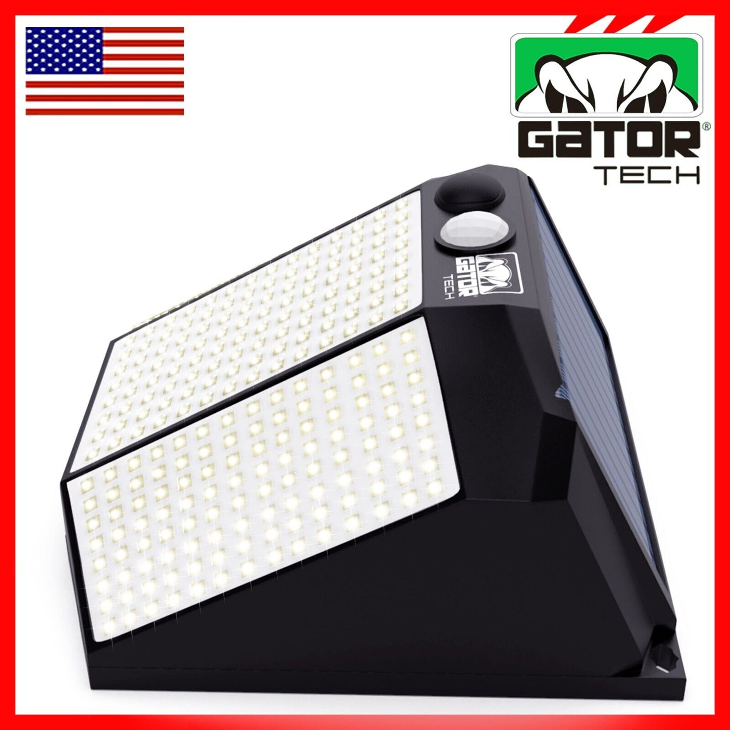 Solar Power 432 LED PIR Motion Sensor Outdoor Security Garden Wall Lamp Light