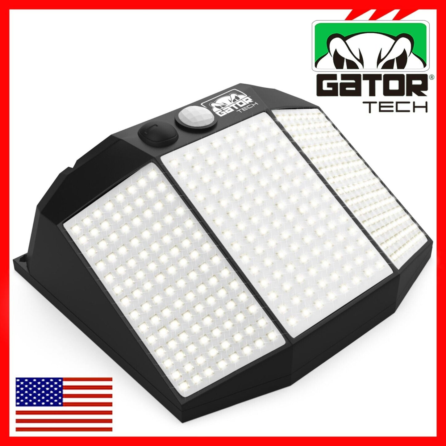 Solar Power 432 LED PIR Motion Sensor Outdoor Security Garden Wall Lamp Light