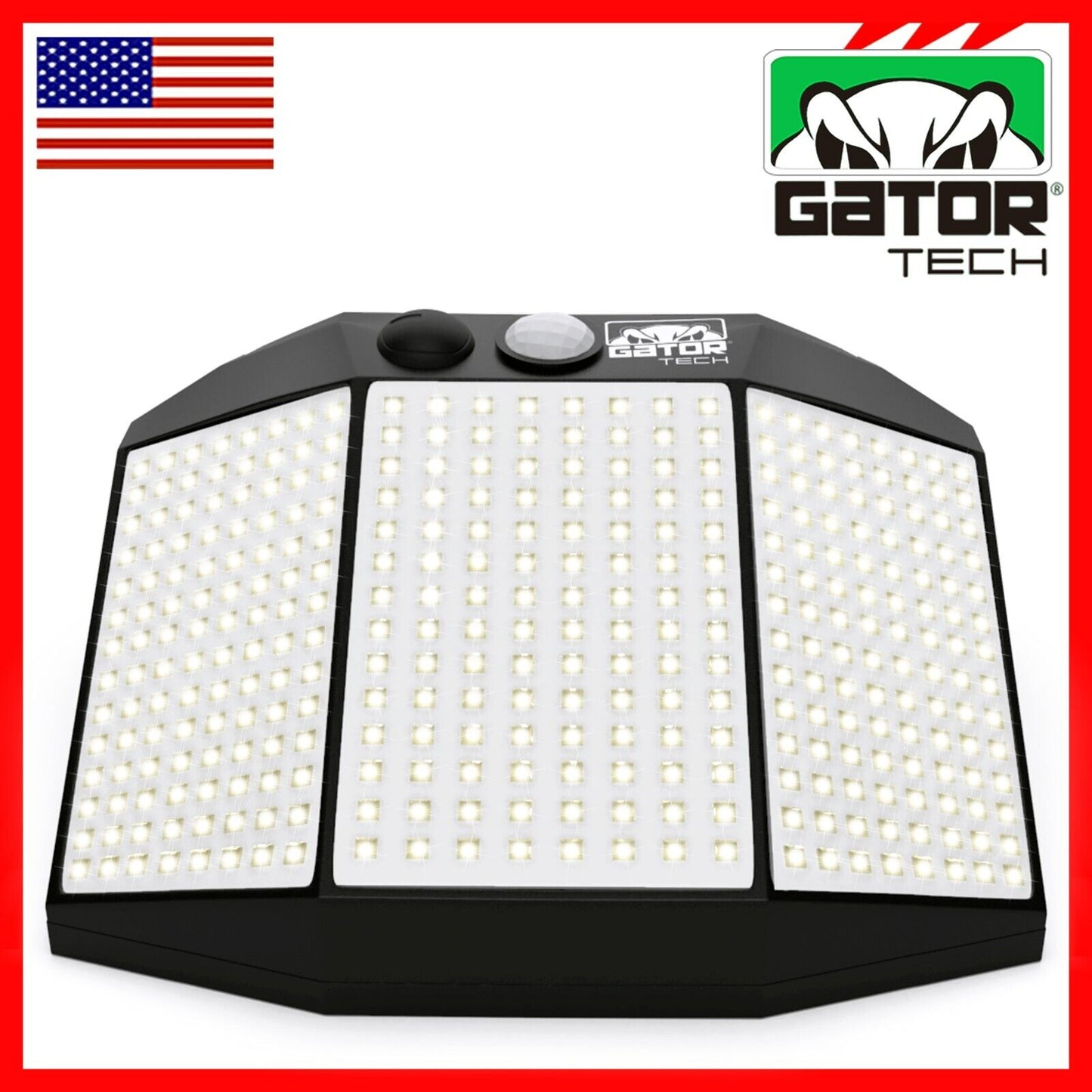 Solar Power 432 LED PIR Motion Sensor Outdoor Security Garden Wall Lamp Light