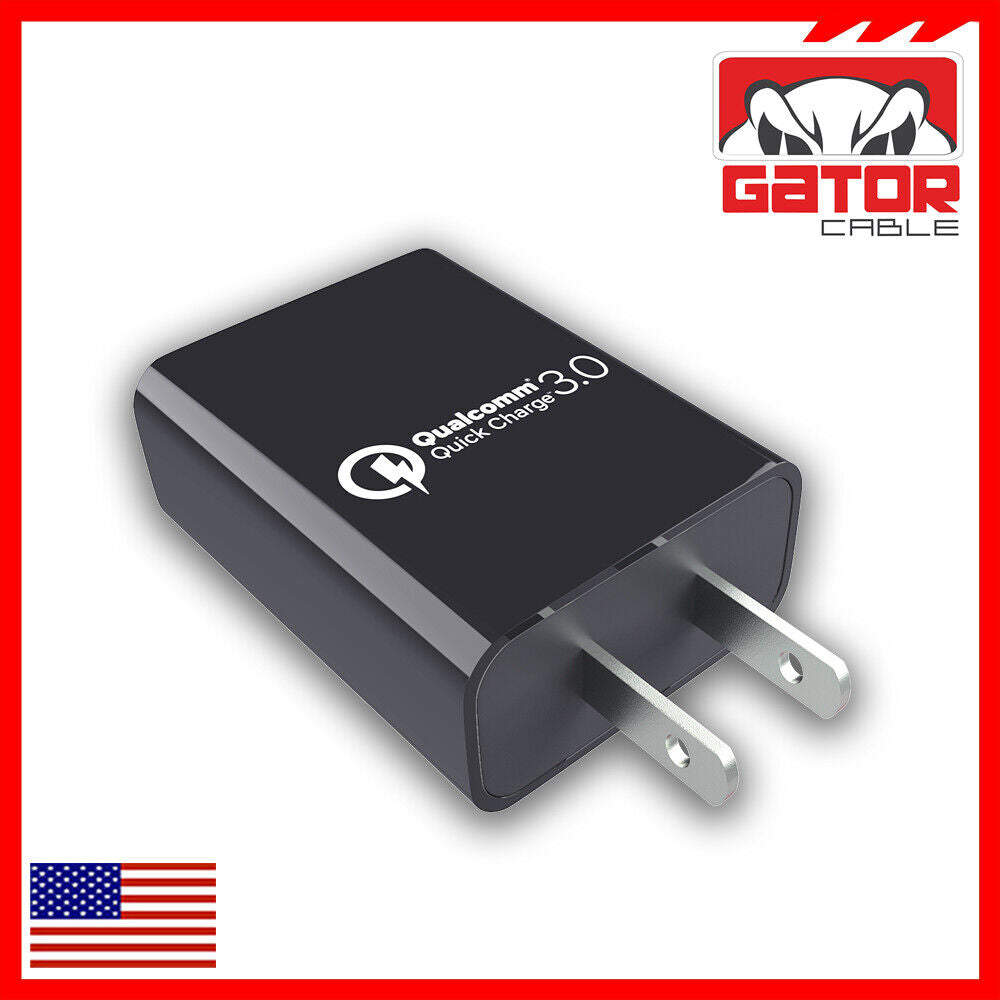 USB 3.0 Wall Home Charger Adapter Power Plug QC Qualcomm Fast Quick Charge 18W