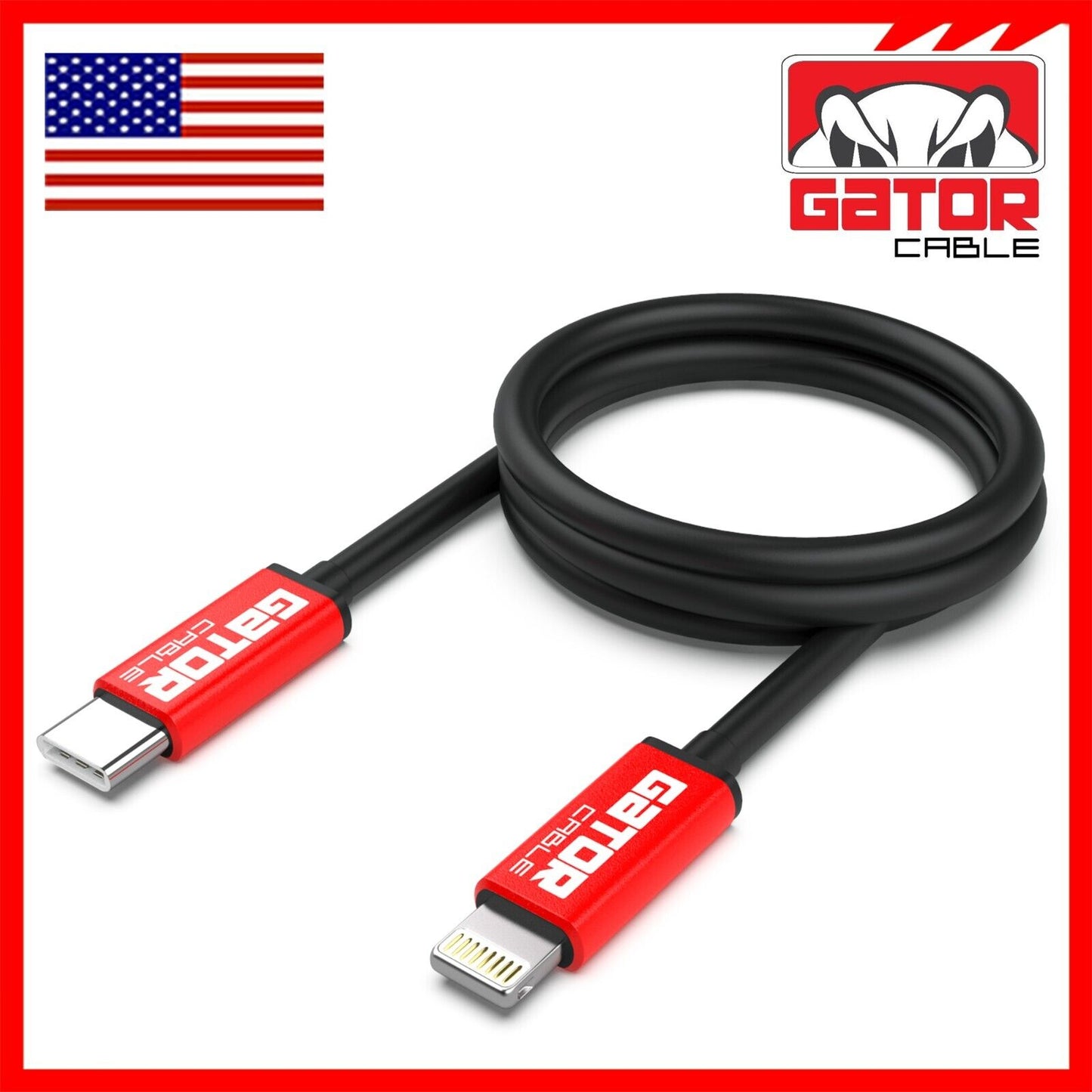 USB-C Charger Cable PD 20W Fast Charge For iPhone 7 8 X 11 12 13 14 Pro Max Plus