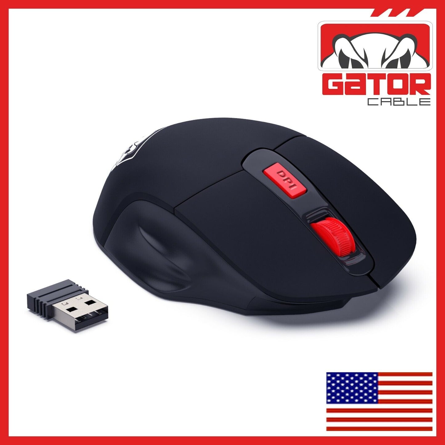 Wireless Optical Gaming Mouse 2.4GHz USB 3.0 Receiver For PC Laptop Computer