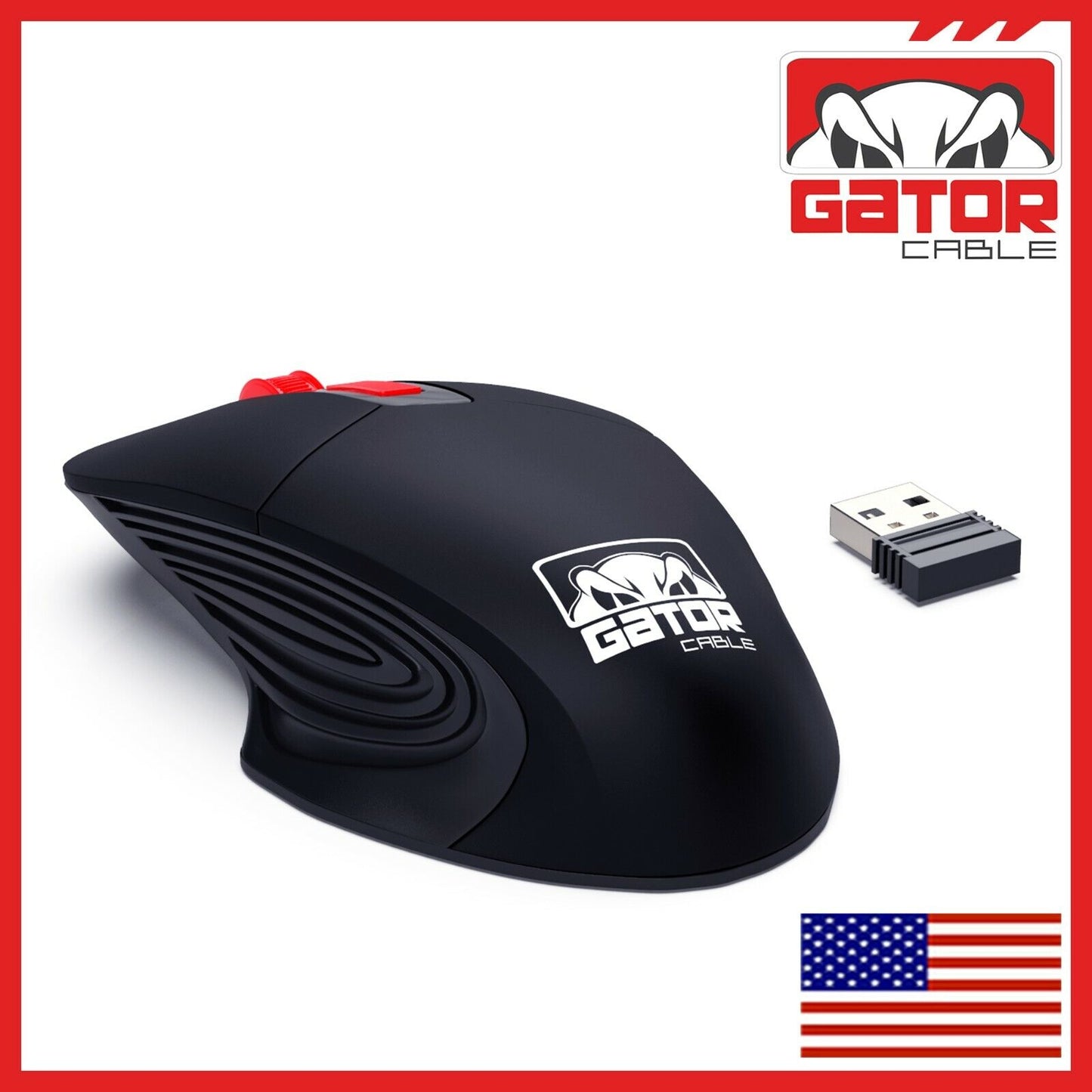 Wireless Optical Gaming Mouse 2.4GHz USB 3.0 Receiver For PC Laptop Computer
