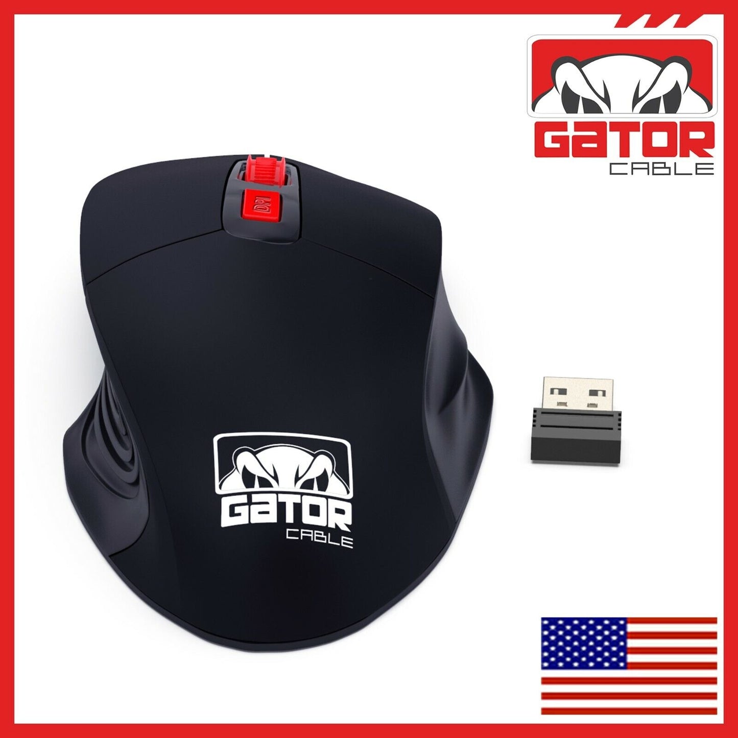 Wireless Optical Gaming Mouse 2.4GHz USB 3.0 Receiver For PC Laptop Computer