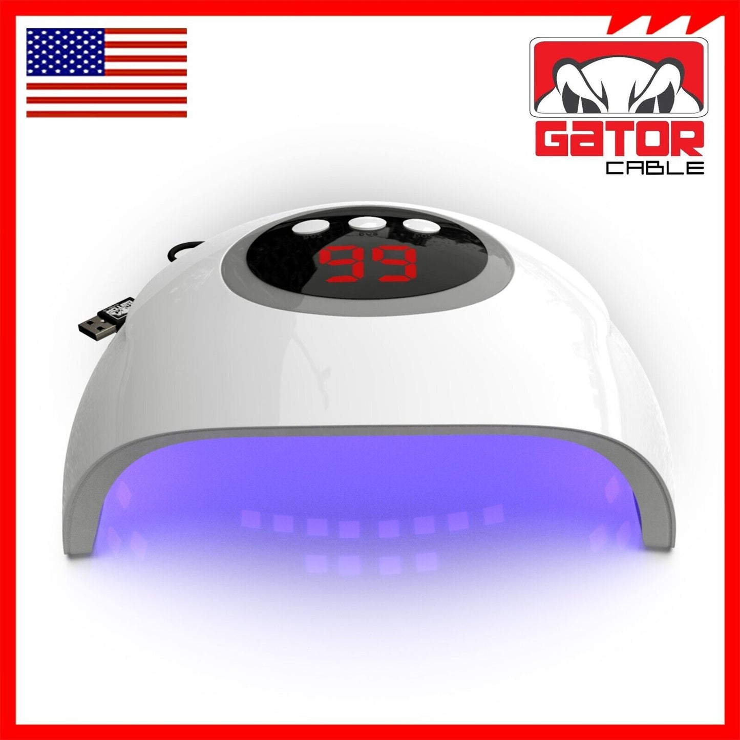 Ultraviolet UV Light LED Nail Gel Polish Dryer Lamp Manicure Curing Machine 54W