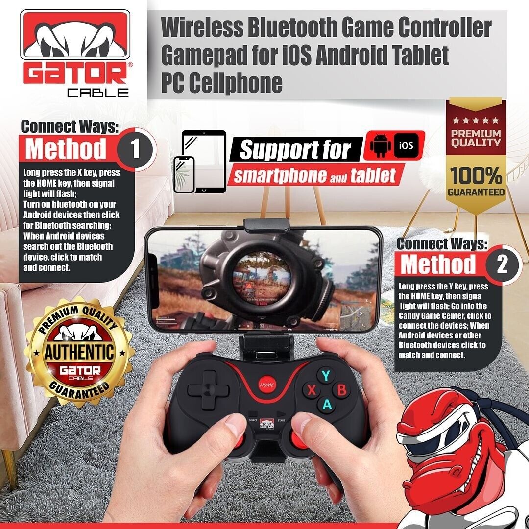 Wireless Bluetooth 5.0 Game Controller Gamepad For Android iOS iPhone Tablet PC