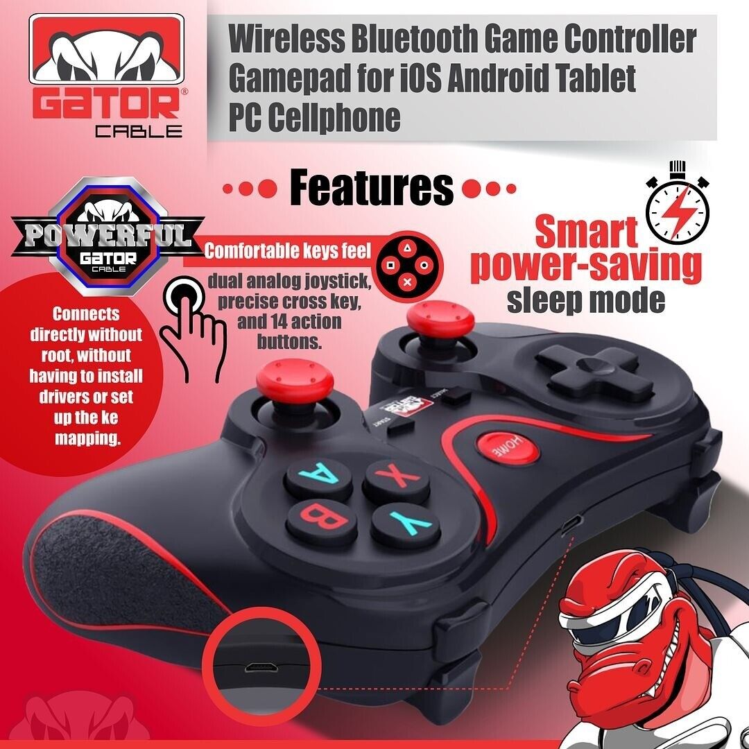 Wireless Bluetooth 5.0 Game Controller Gamepad For Android iOS iPhone Tablet PC
