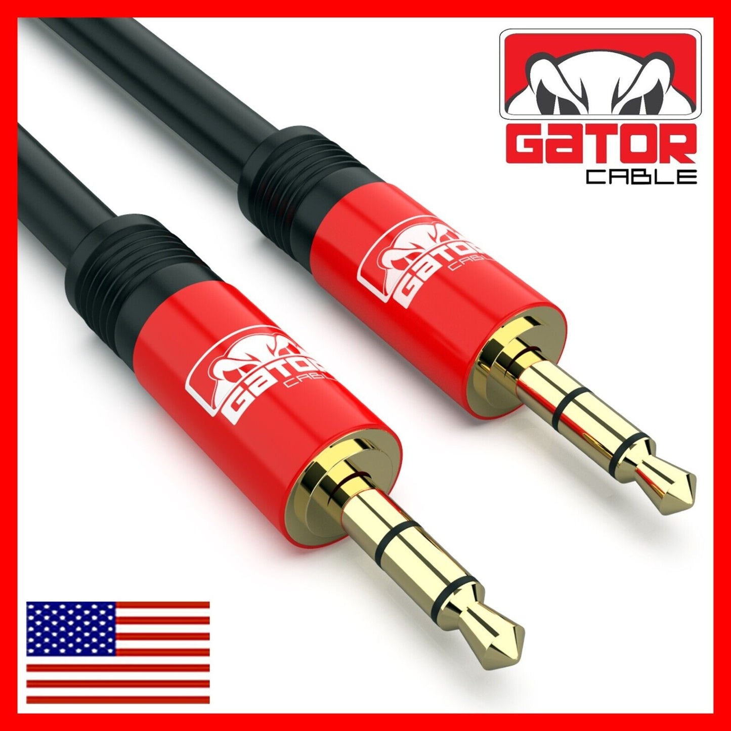 AUX 3.5mm Male to Male Audio Cable Cord For iPhone Samsung LG Mobile Phone 6FT