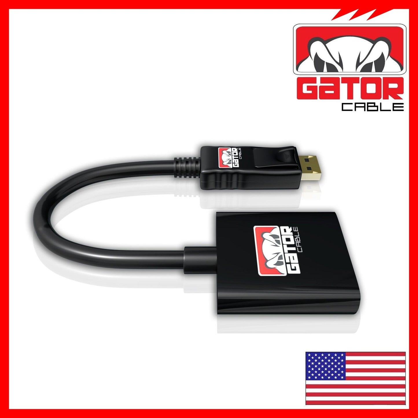 Display Port to VGA Adapter Converter Cable Video HDTV PC Monitor Desktop UHD