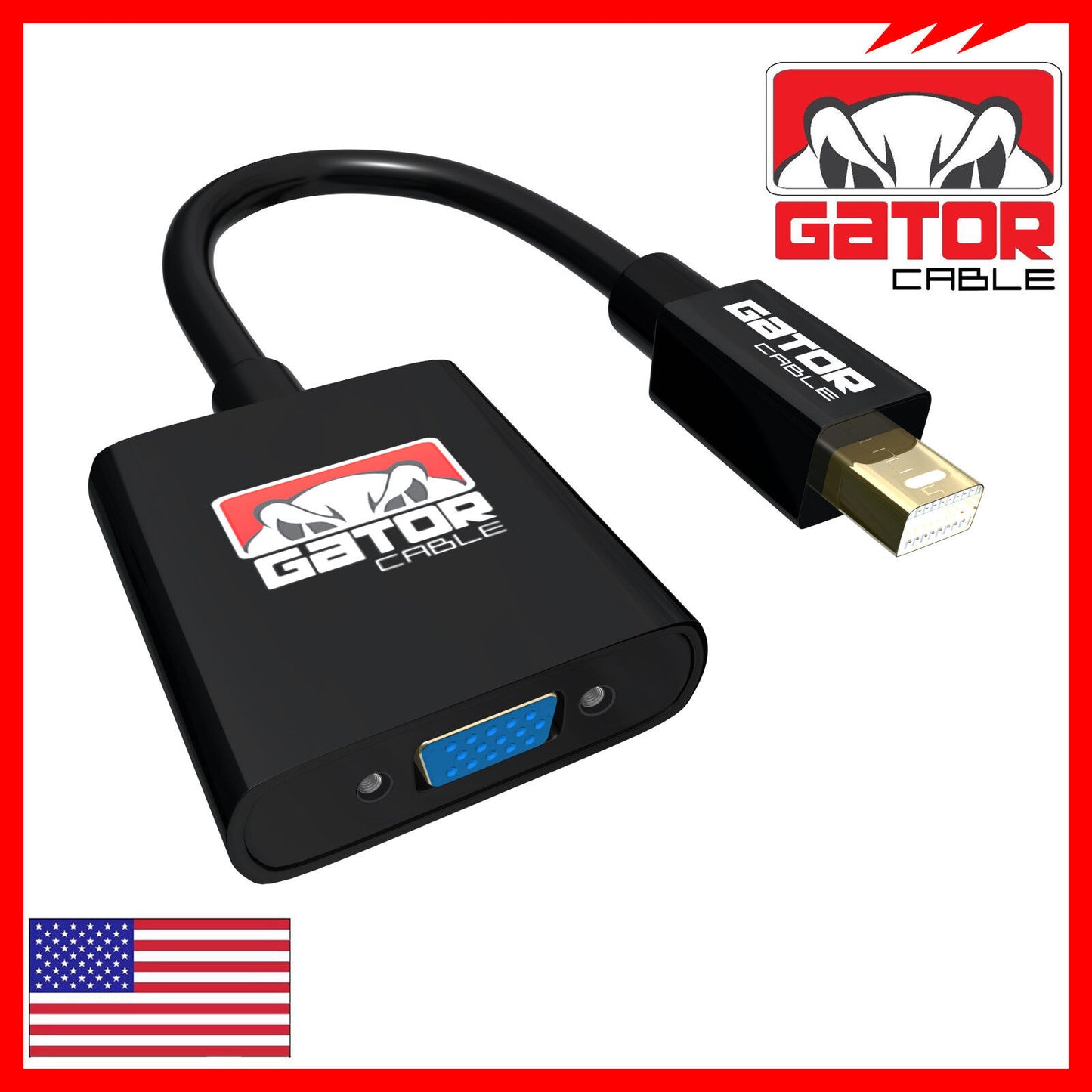 Mini Display Port DP To VGA Adapter Converter Thunderbolt For MacBook Mac AirPro