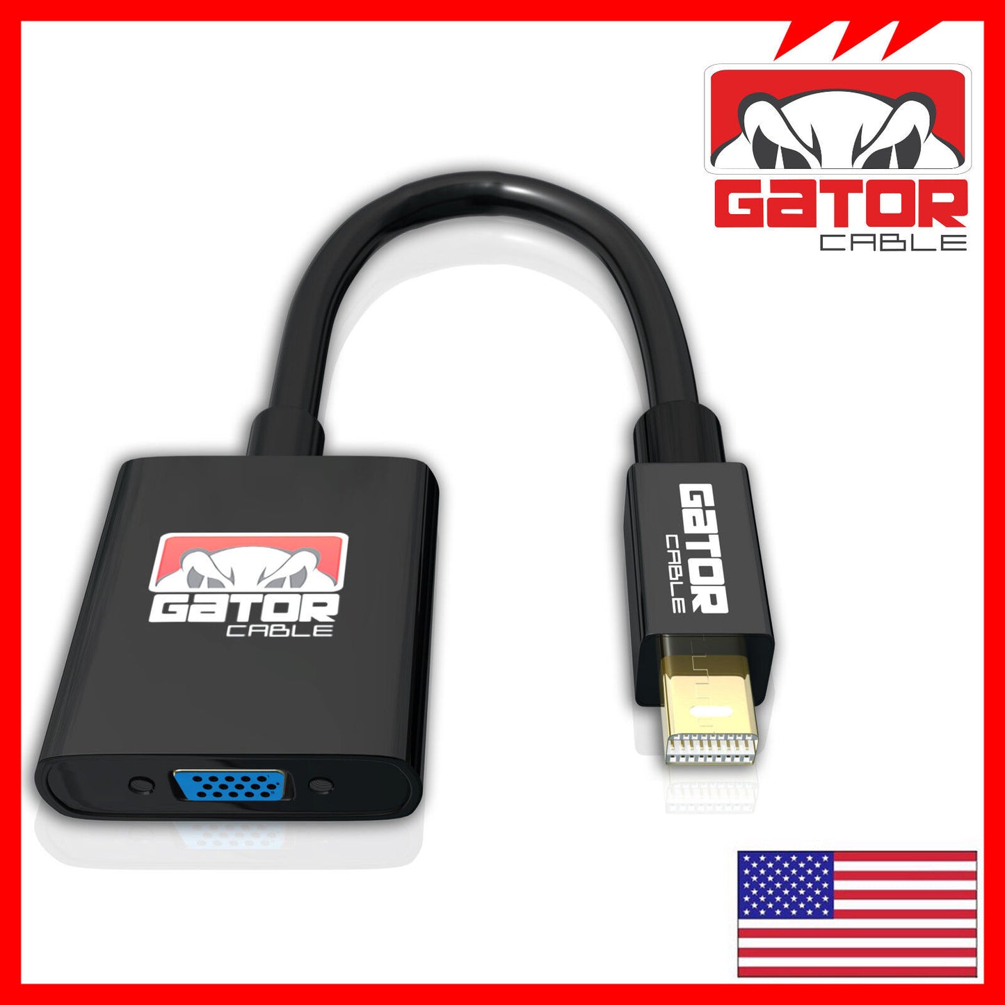 Mini Display Port DP To VGA Adapter Converter Thunderbolt For MacBook Mac AirPro