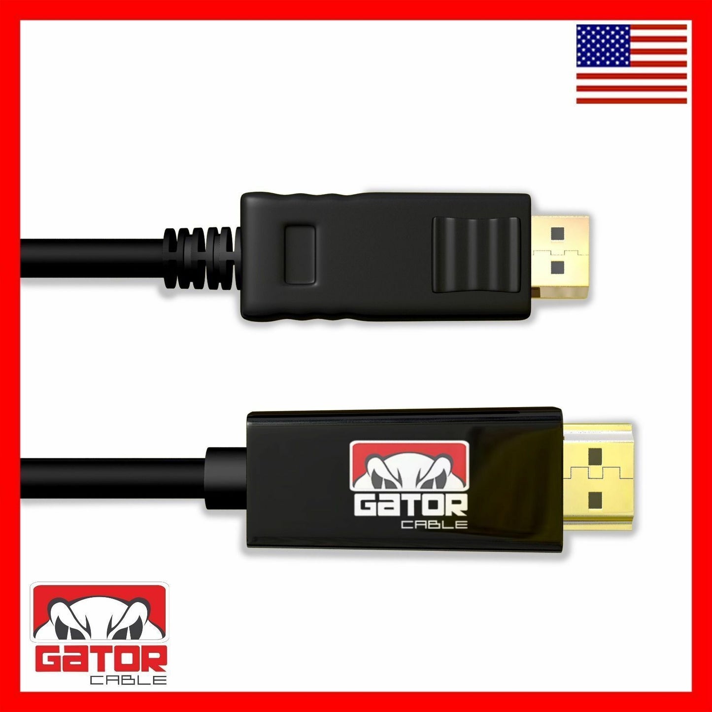 Display Port to HDMI Cable DP Adapter Converter Audio Video PC HDTV 1080P 60Hz