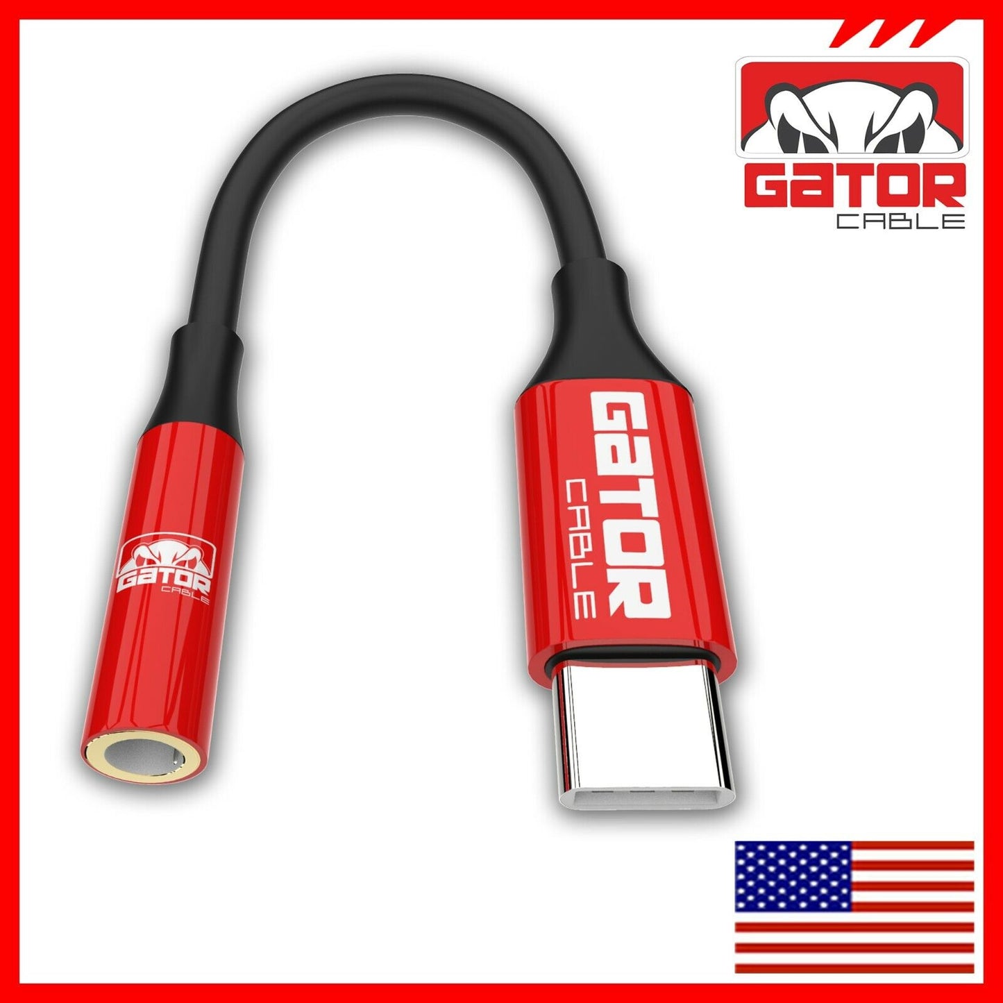 USB-C to AUX 3.5mm Audio Adapter Jack For Earphones Headphones Mobile Phone